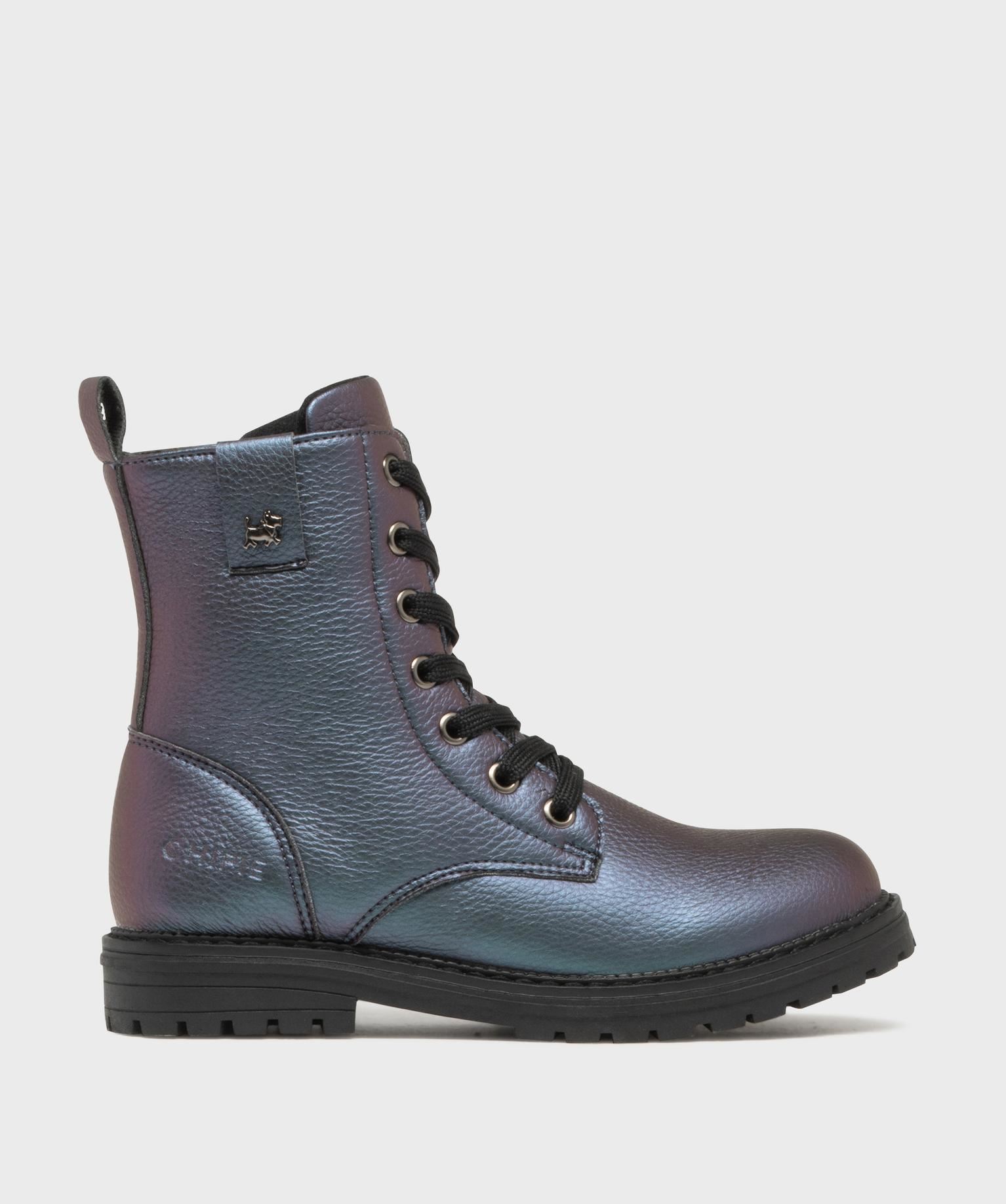 bottines irisees avec doublure chaude fille - chipie bleu