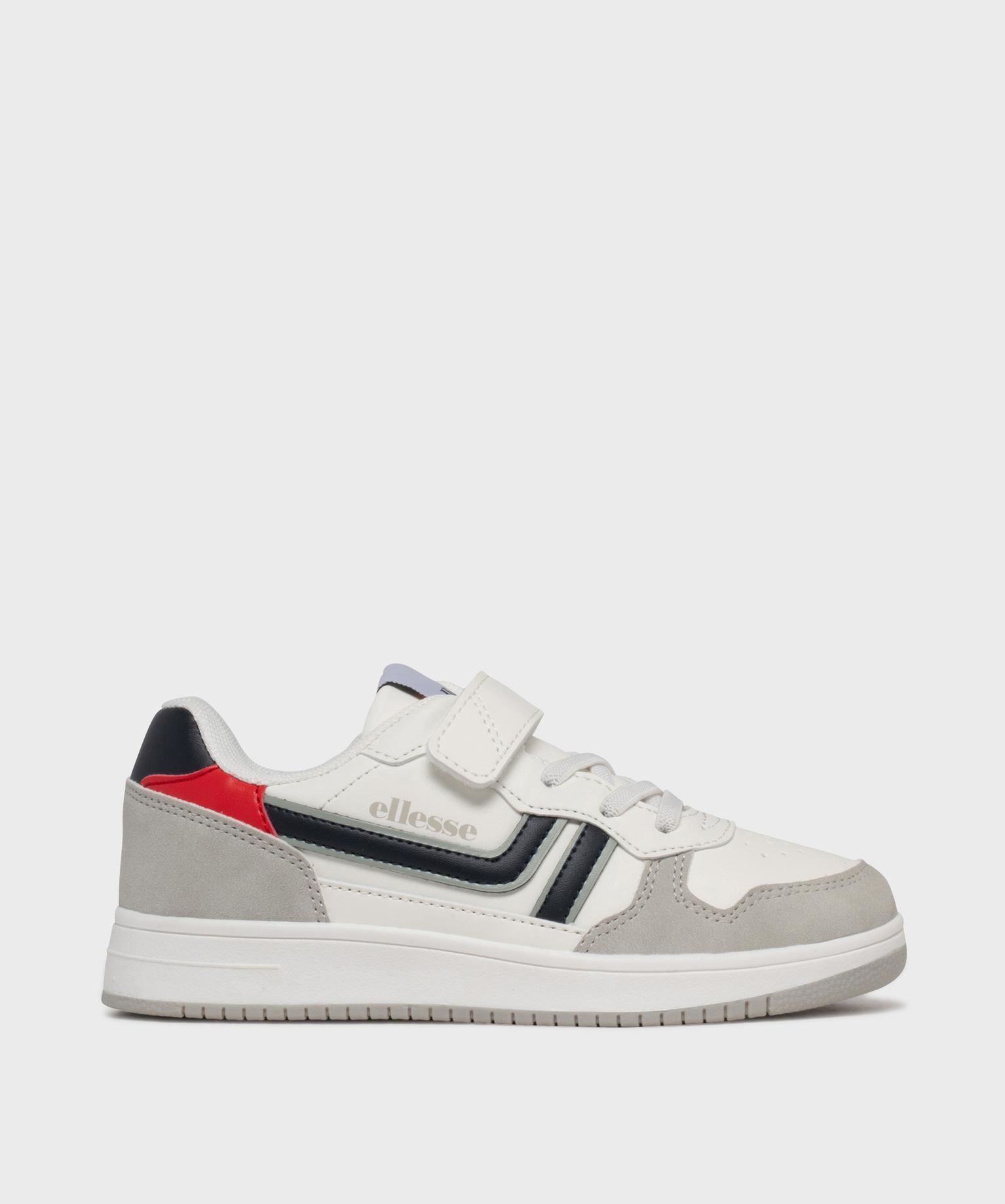 baskets a scratch avec empiecements colores garcon - ellesse blanc standard baskets