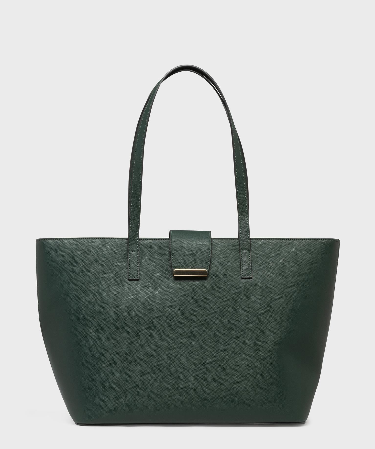 sac cabas rigide en matiere texturee femme vert grands sacs femme