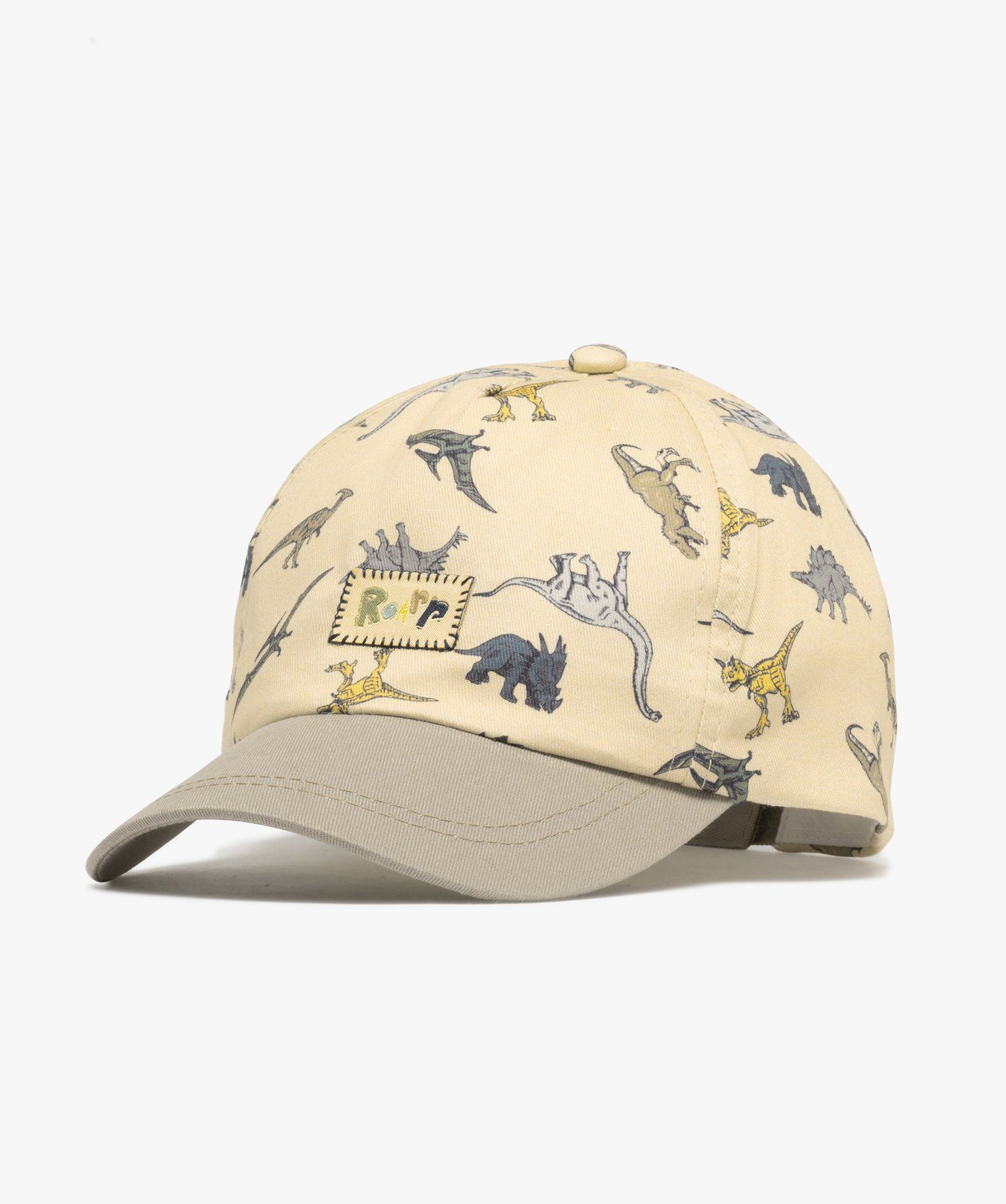 casquette a motifs dinosaures garcon beige