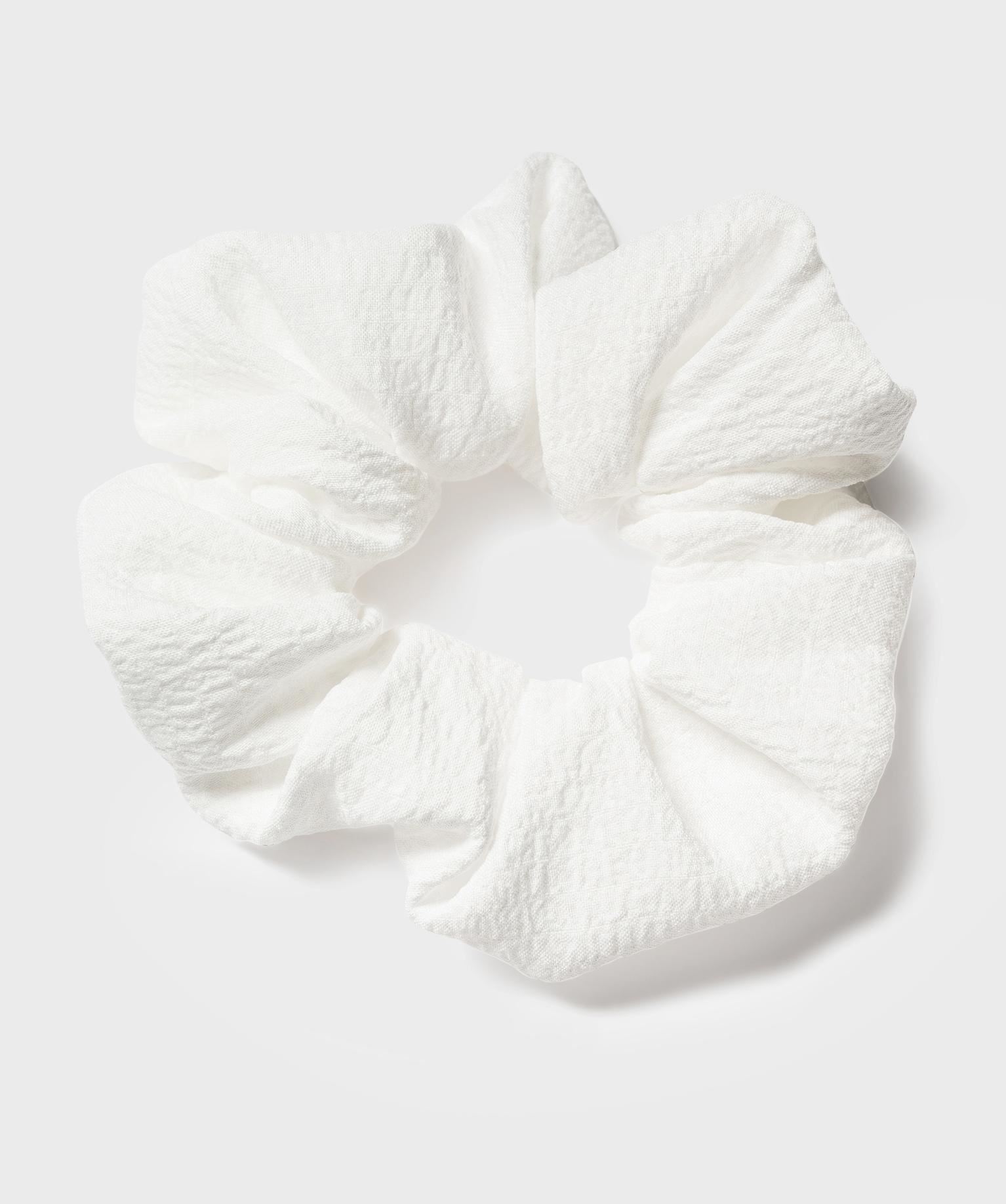 chouchou pour les cheveux uni blanc accessoires cheveux