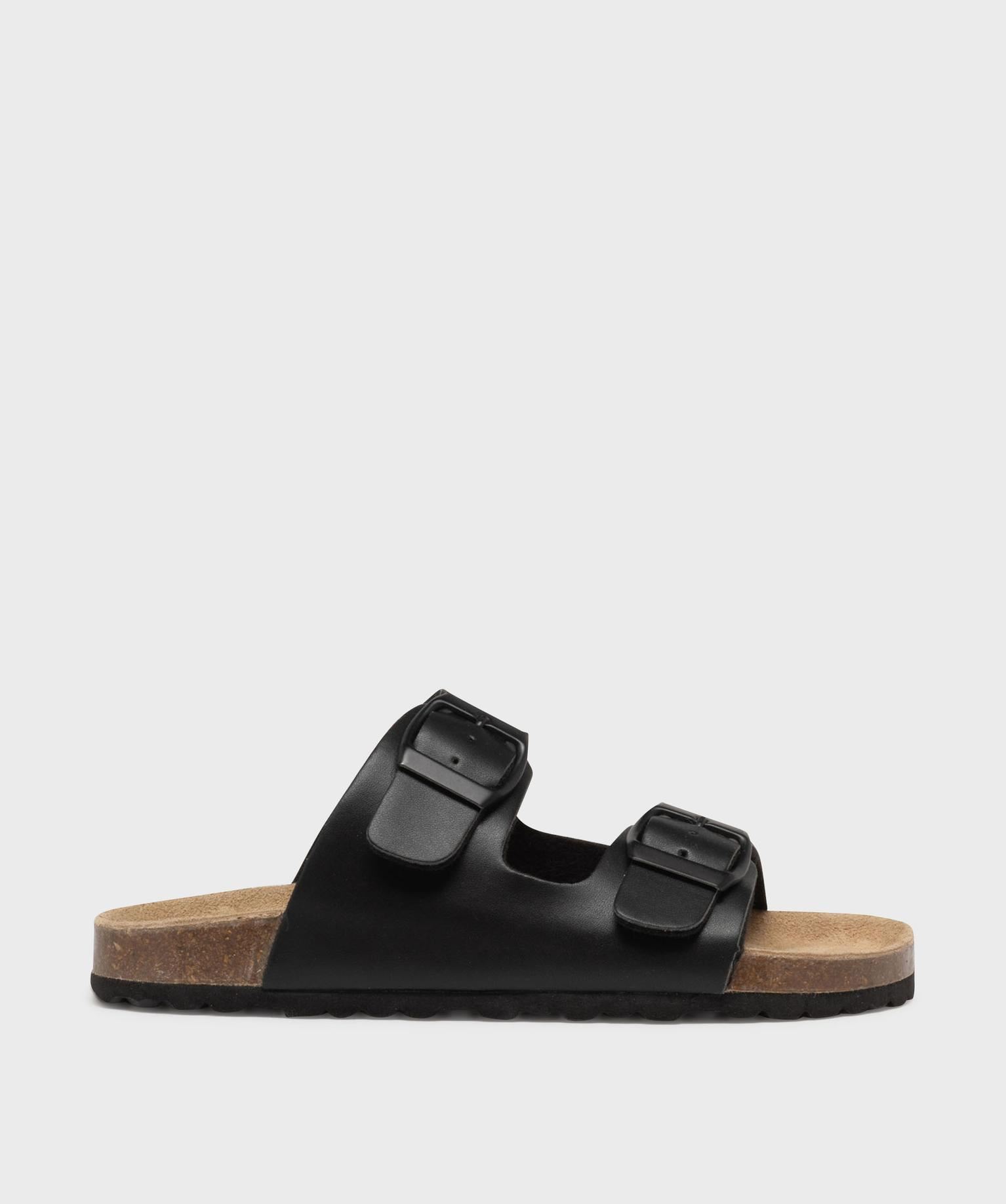 sandales avec brides a boucles garcon - buggy noir standard