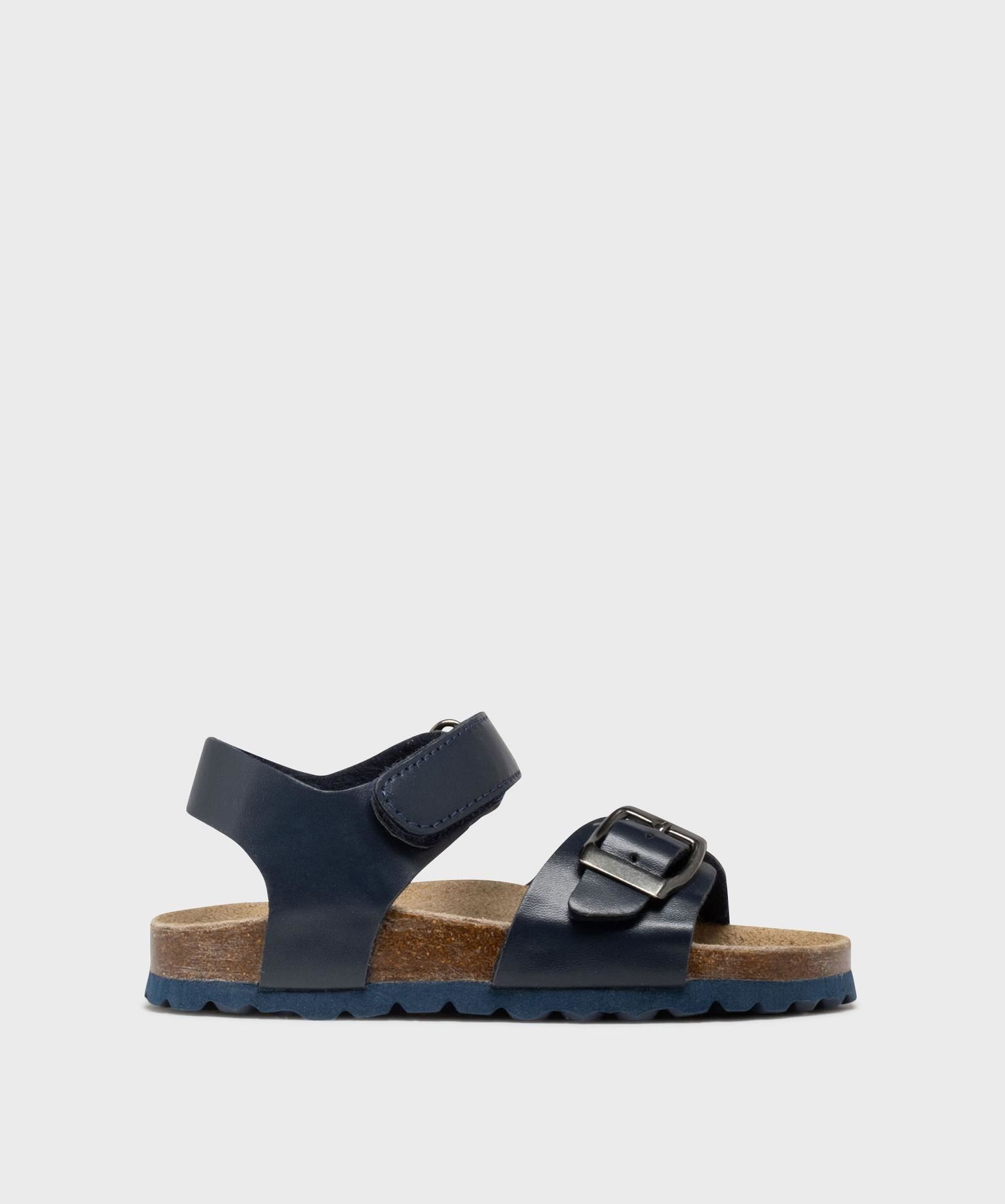 sandales a brides avec semelle interieure cuir garcon - buggy bleu