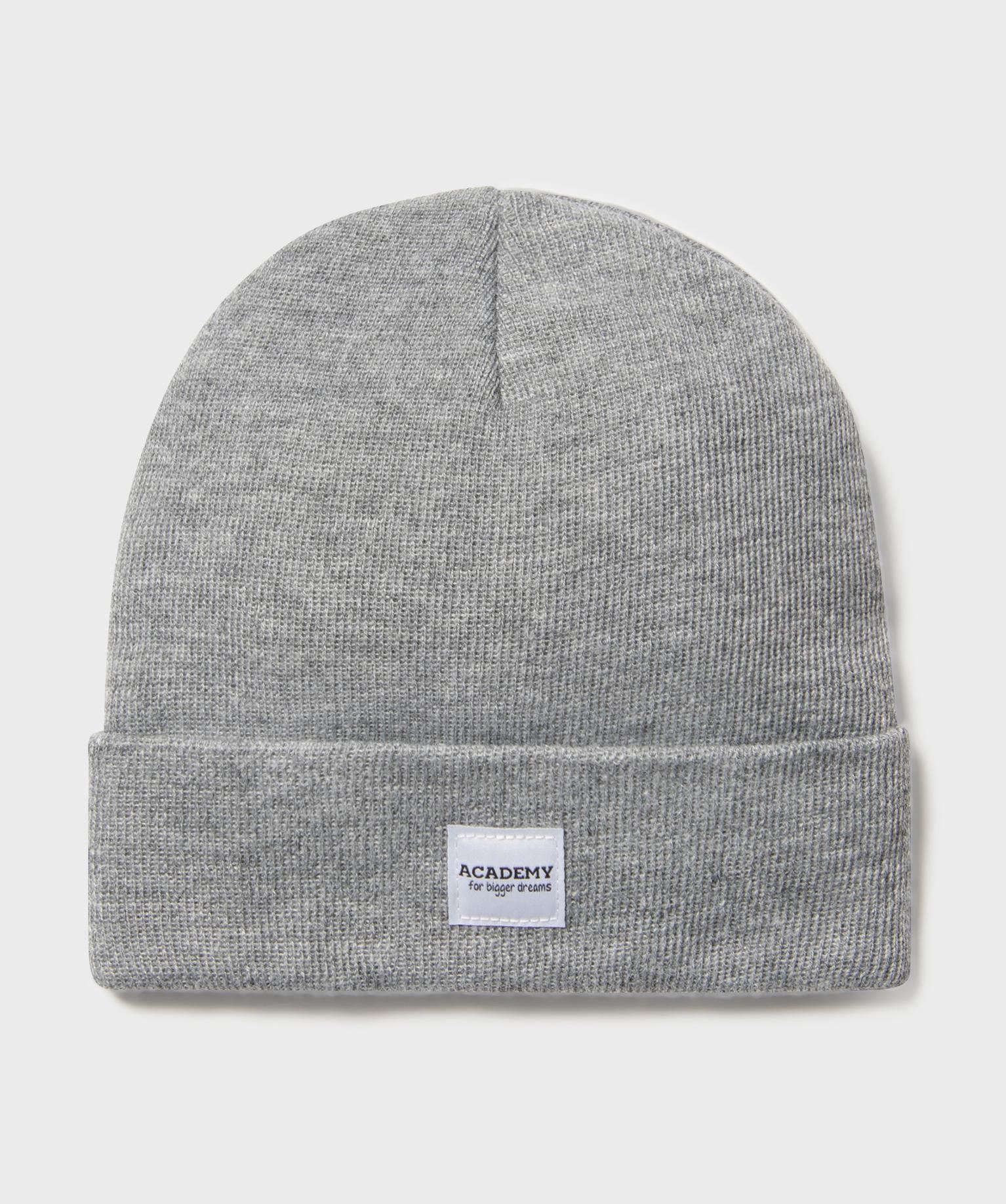 bonnet uni en maille fine fille gris standard