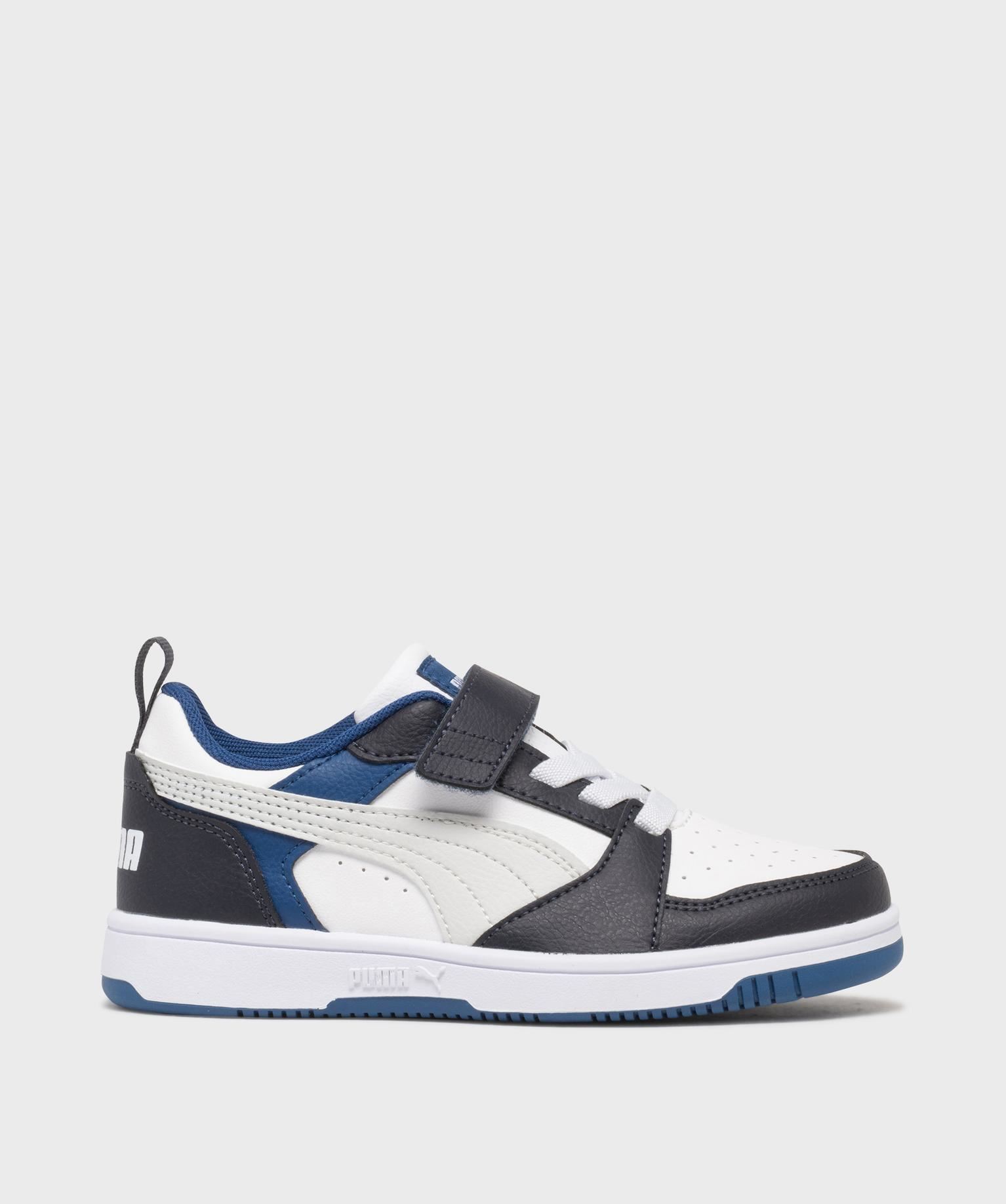 baskets rebound v6 low garcon- puma blanc standard baskets