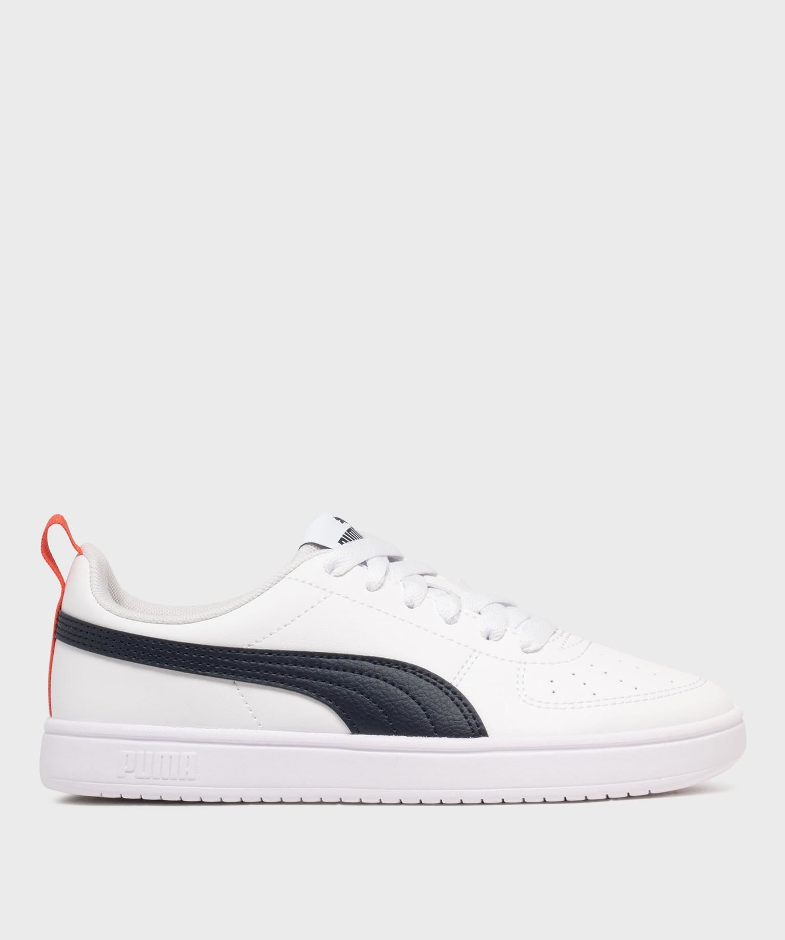 baskets a lacets rickie garcon - puma blanc standard baskets