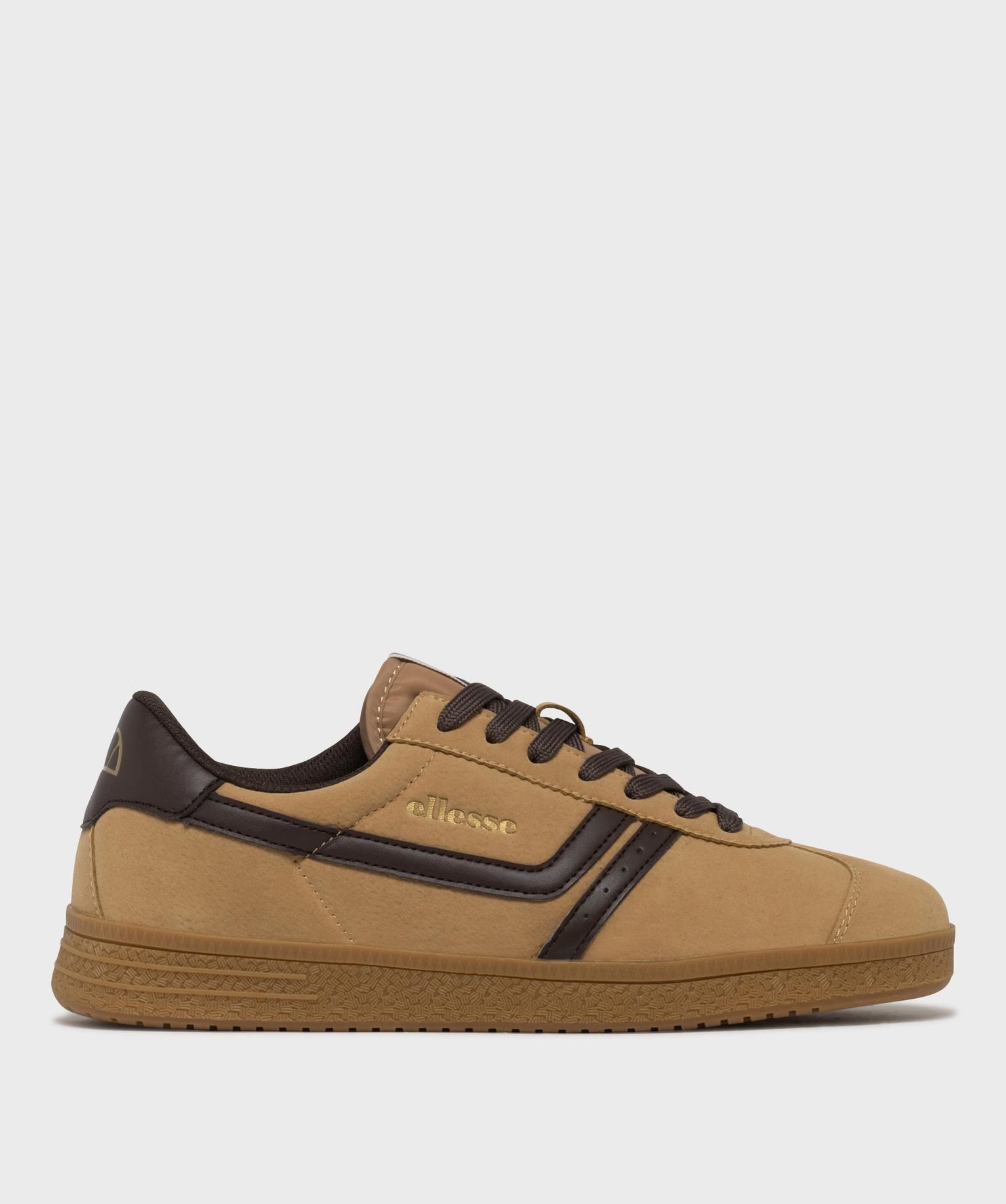 baskets basses a lacets homme - ellesse brun