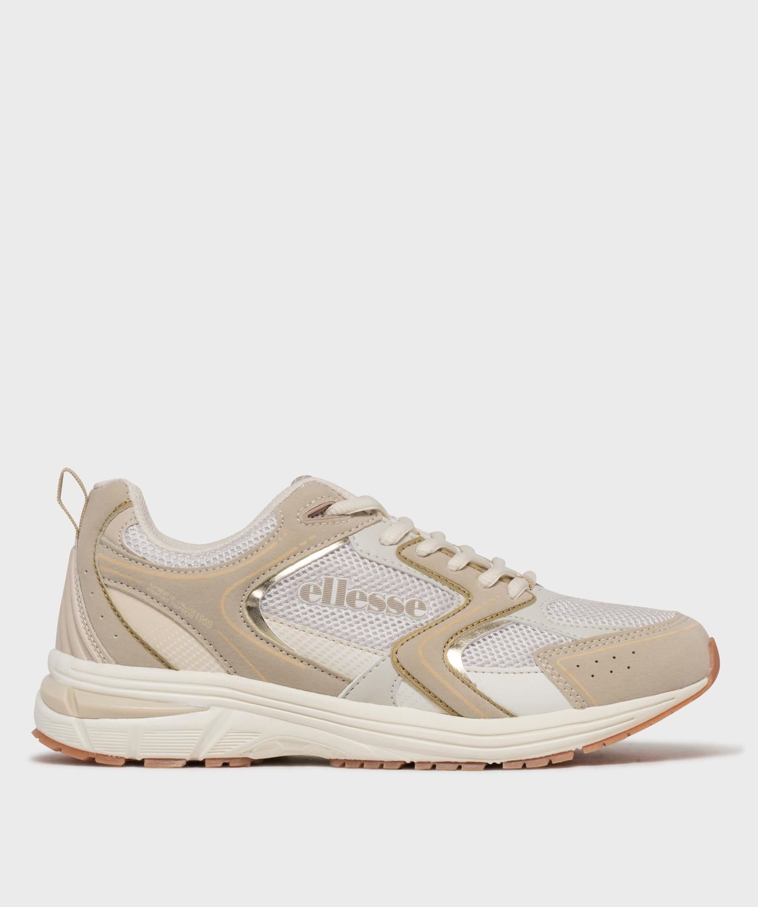 baskets de running en mesh femme - ellesse beige