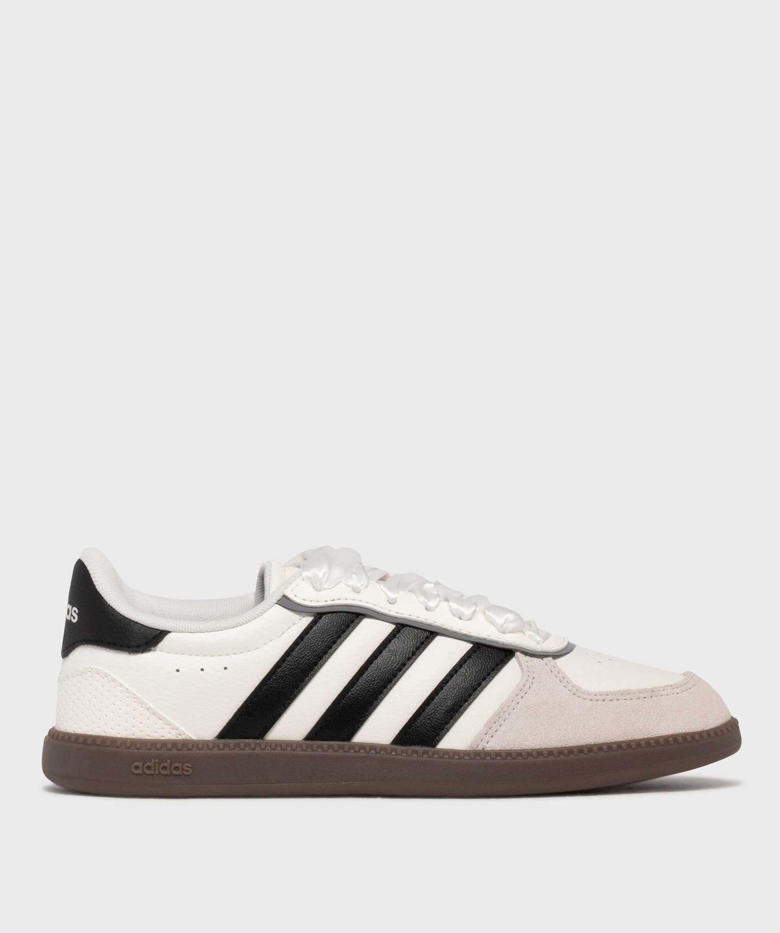 baskets breaknet sleek a lacets rubans femme - adidas blanc standard