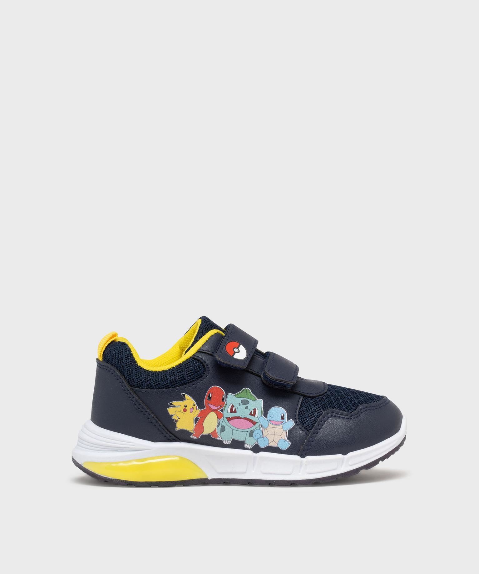 baskets lumineuses a scratchs pokemon garcon bleu baskets
