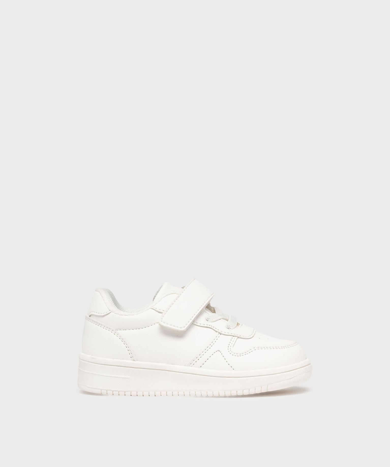 baskets basses fermeture scratch bebe garcon - 5 miles blanc standard baskets et tennis