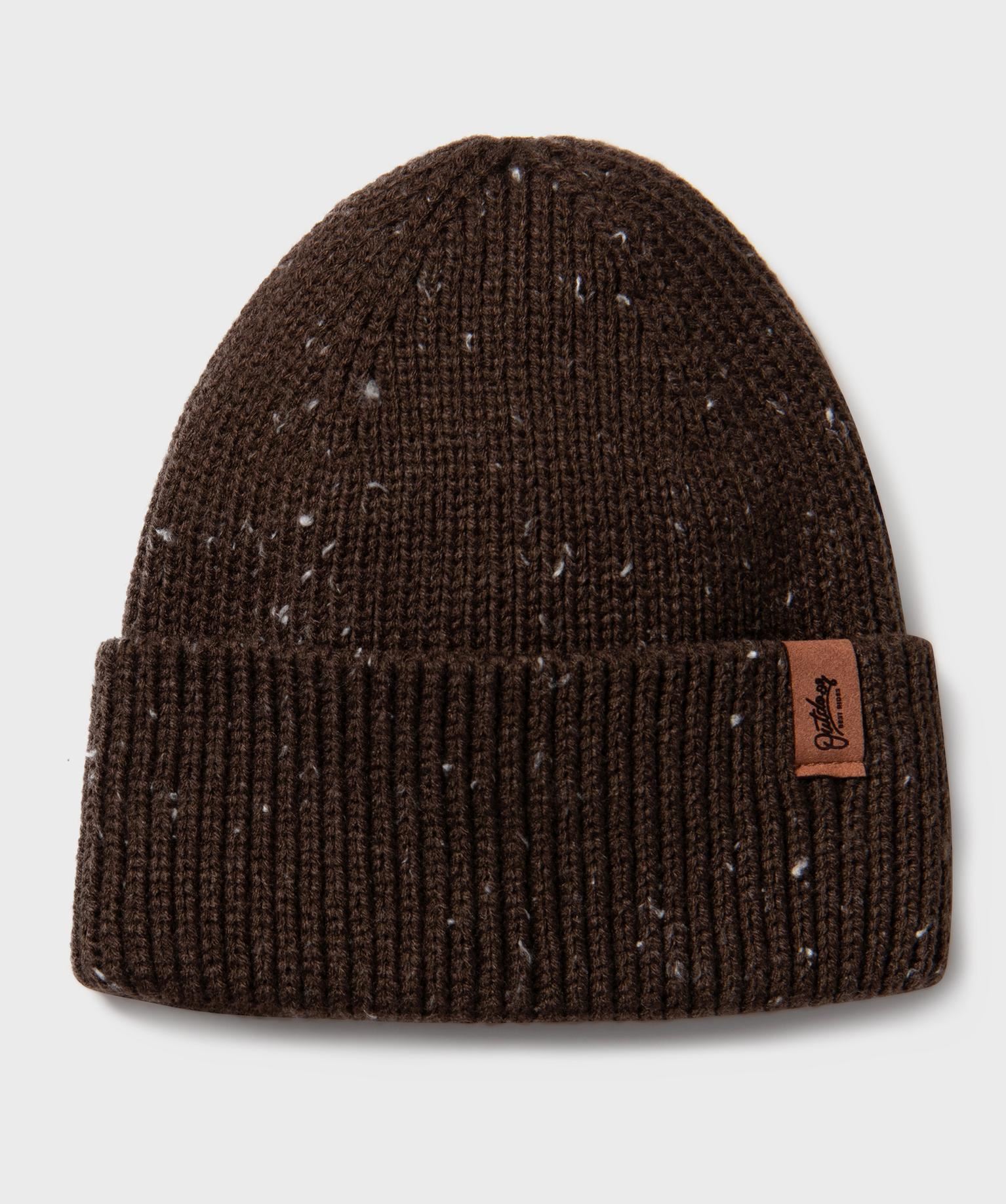 bonnet en maille chinee garcon marron fonce