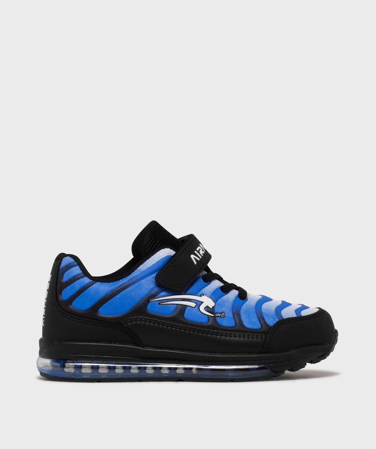 baskets bicolores avec semelle a bulle d’air garcon - airness bleu standard baskets