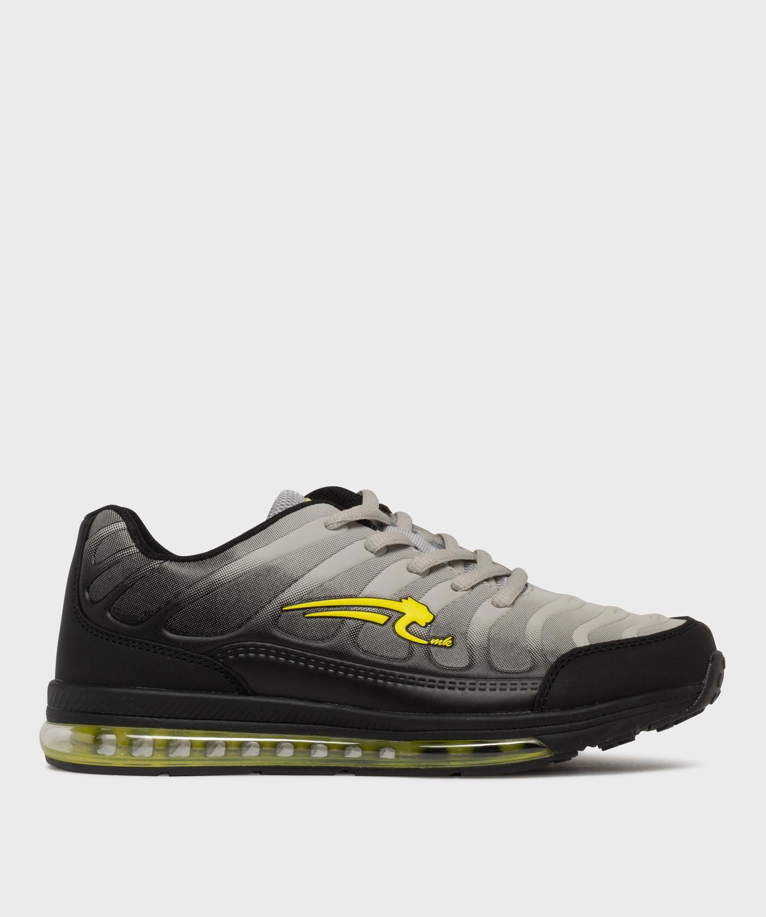 baskets basses a lacets et semelle transparente garcon - airness noir standard baskets
