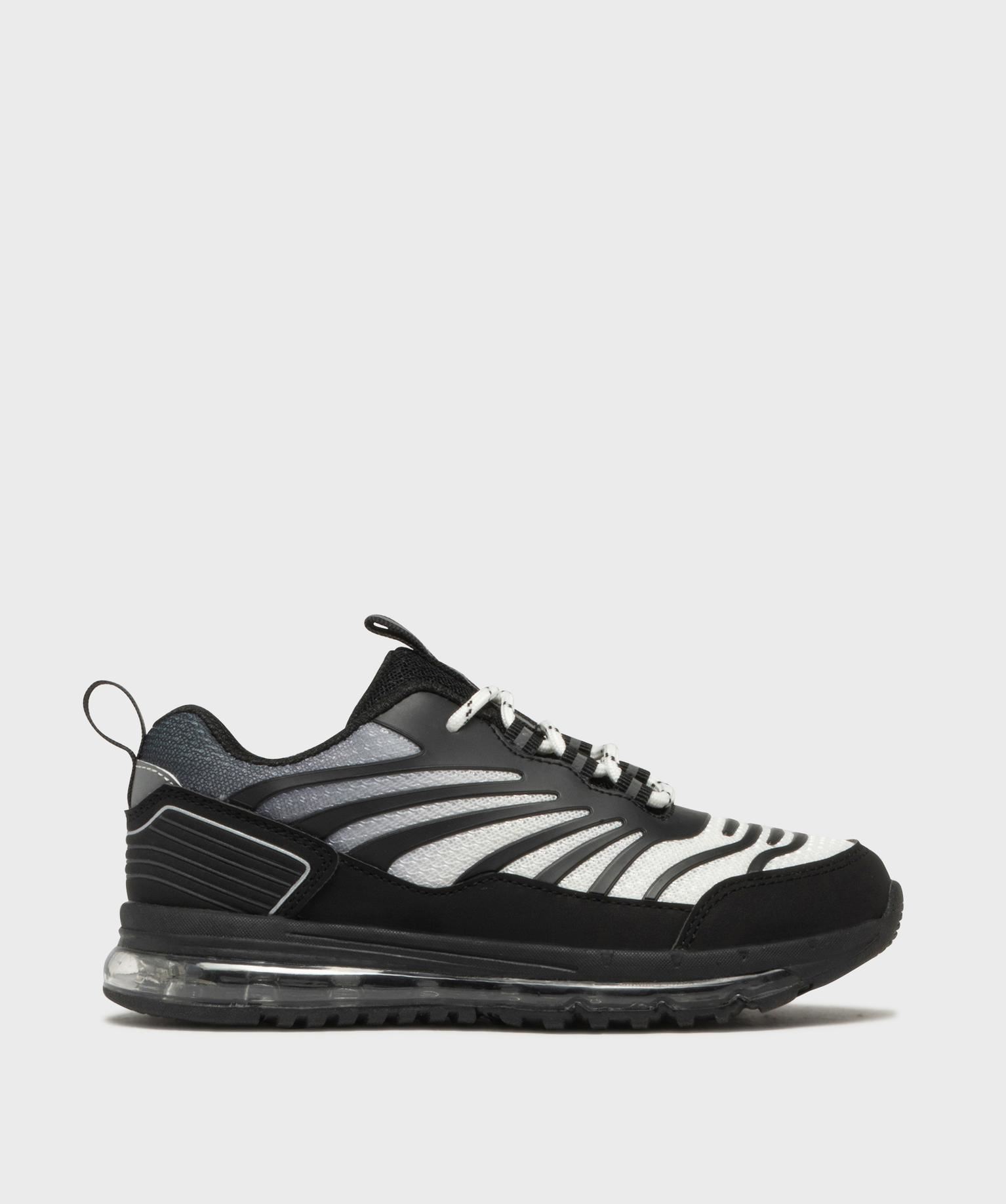 baskets bicolores avec semelle bulle d’air garcon - 5 miles noir baskets