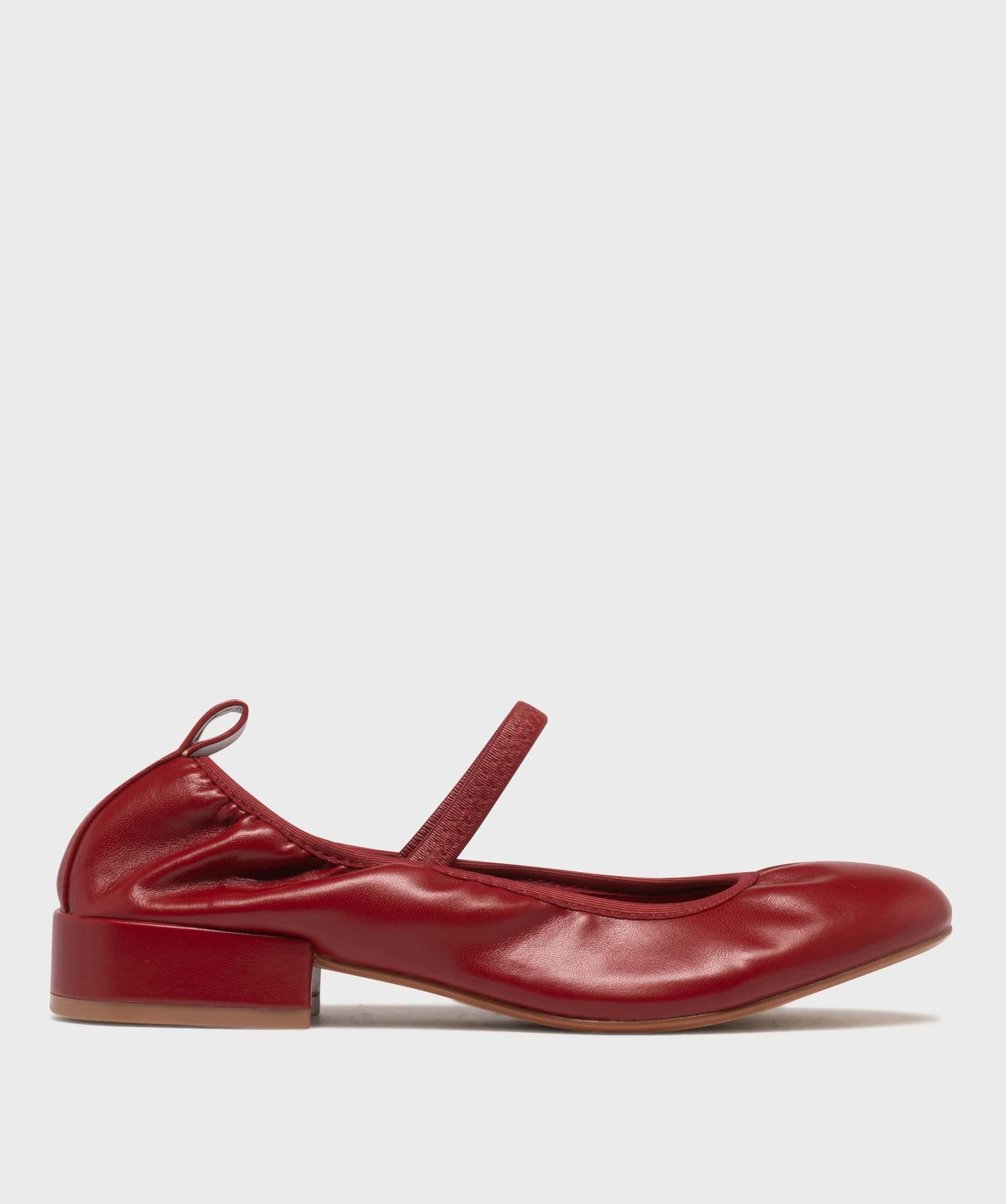 ballerines souples a petit talon femme - follow me rouge standard