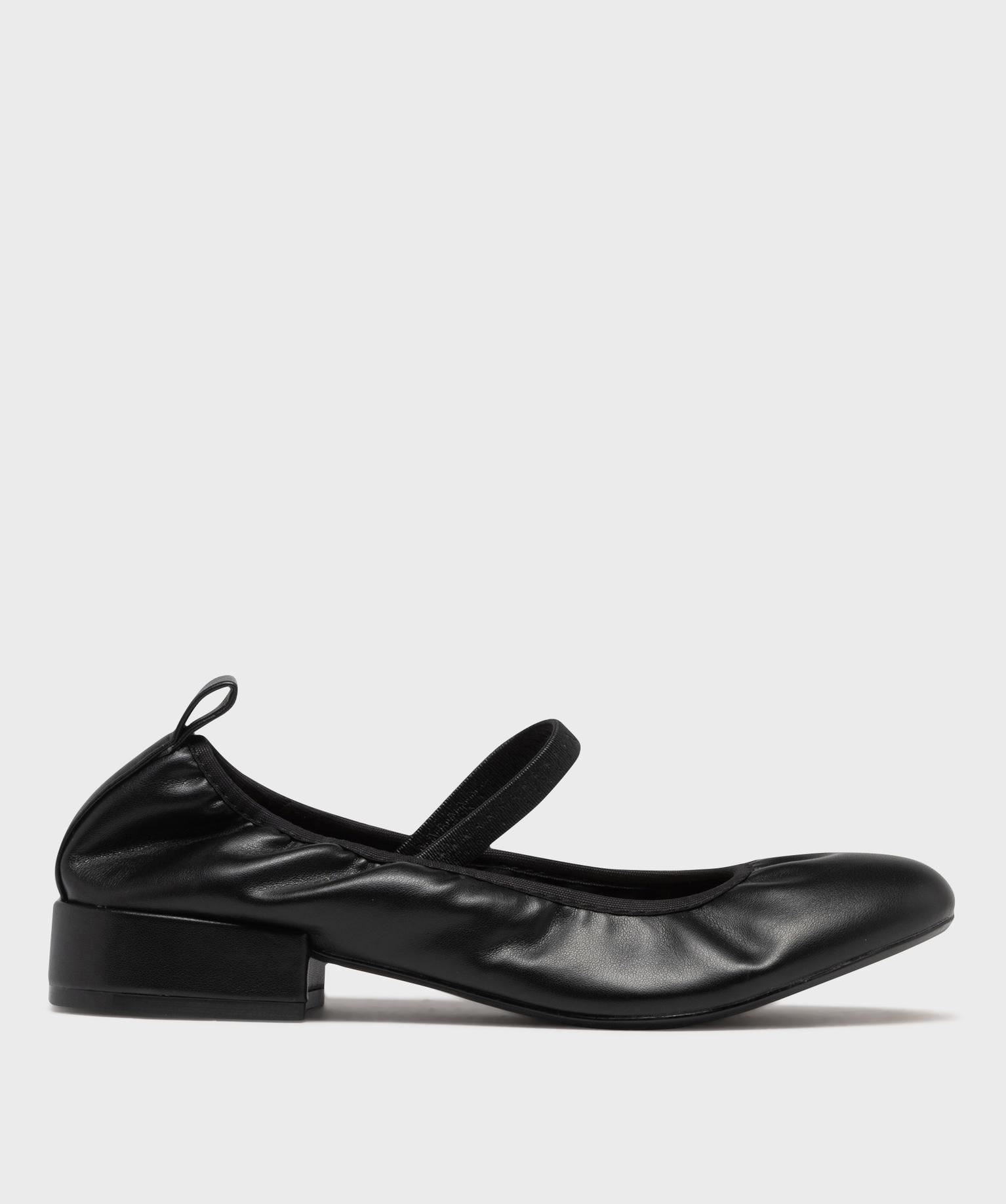 ballerines souples a petit talon femme - follow me noir standard