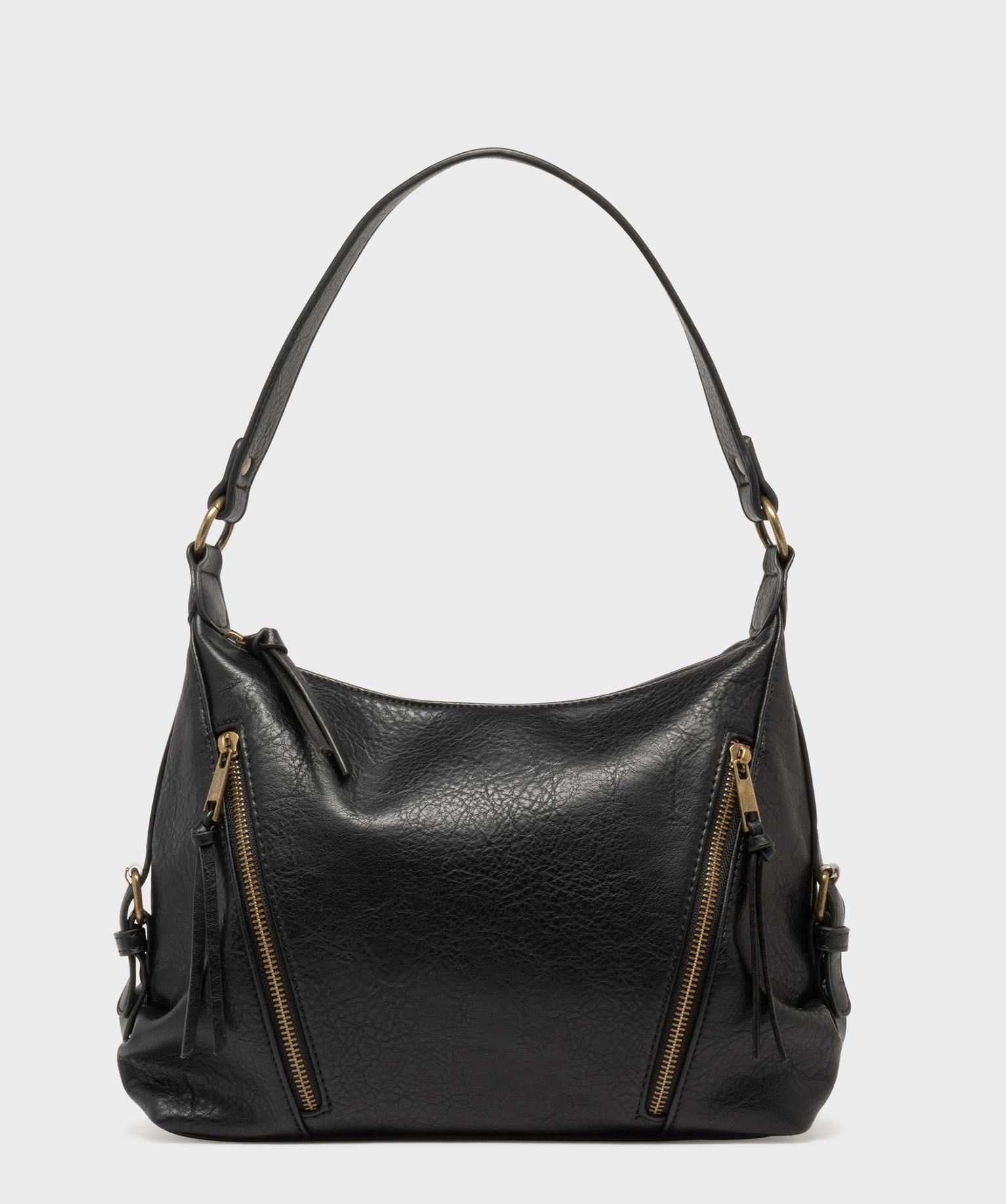 sac a bandouliere avec poches zippees femme noir standard sacs a main