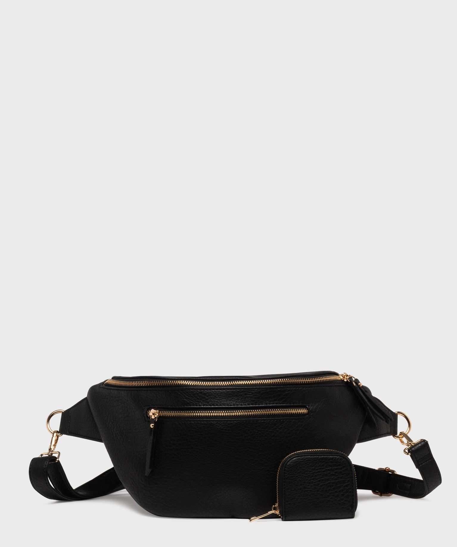 grand sac banane avec porte-monnaie femme noir standard sacs a dos et sacs de voyage