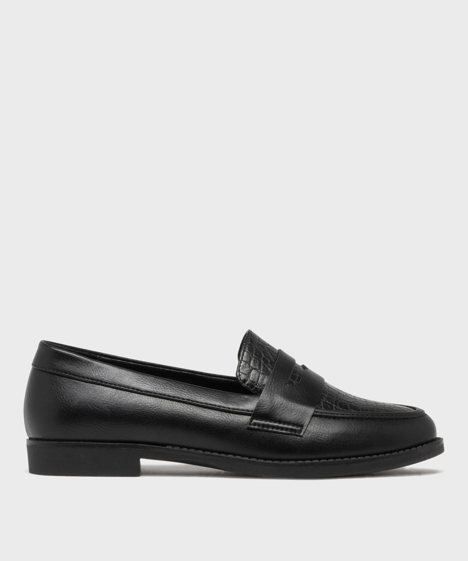 mocassins avec dessus embosse femme - valentina baldano noir standard mocassins