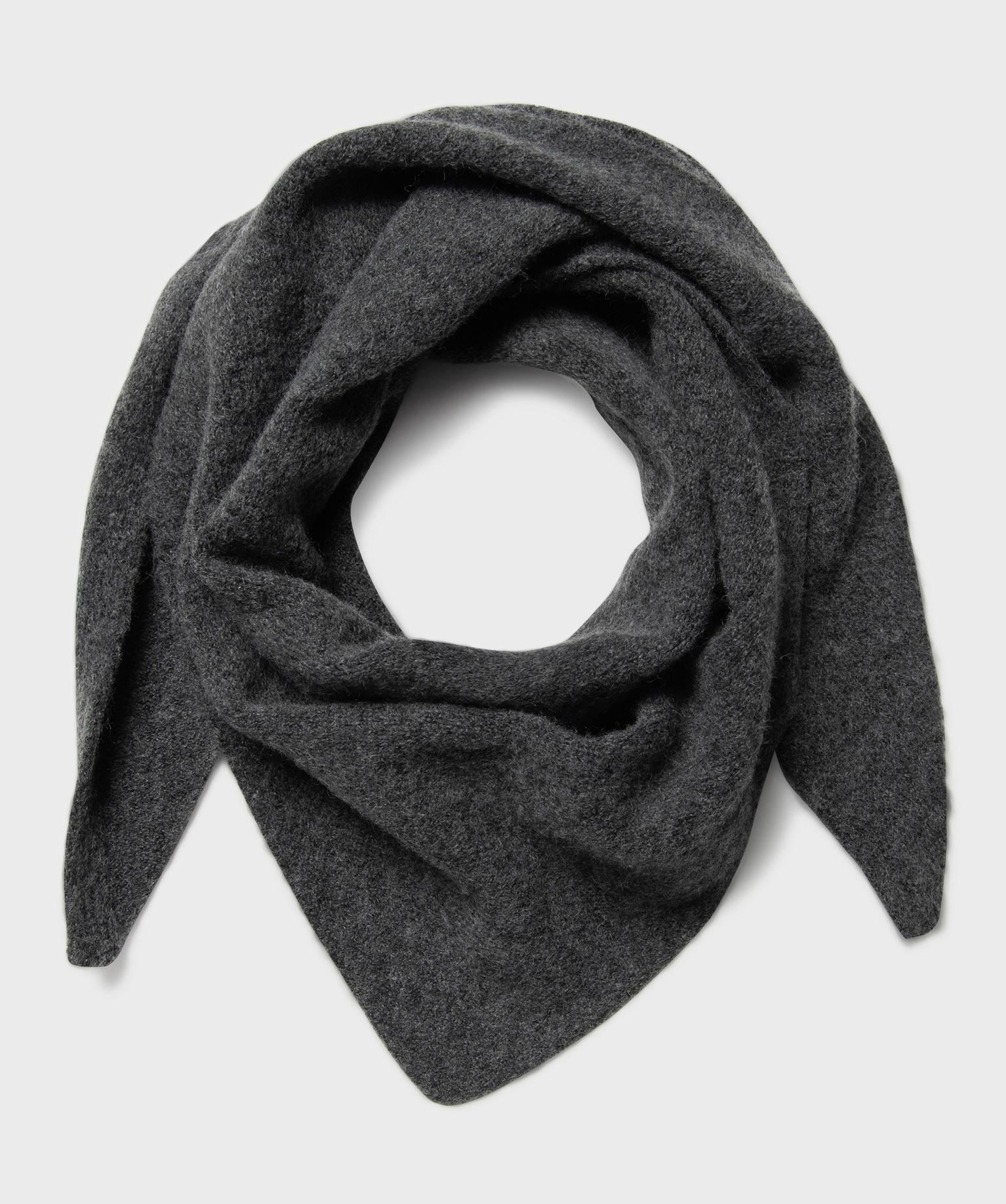 echarpe triangle femme gris