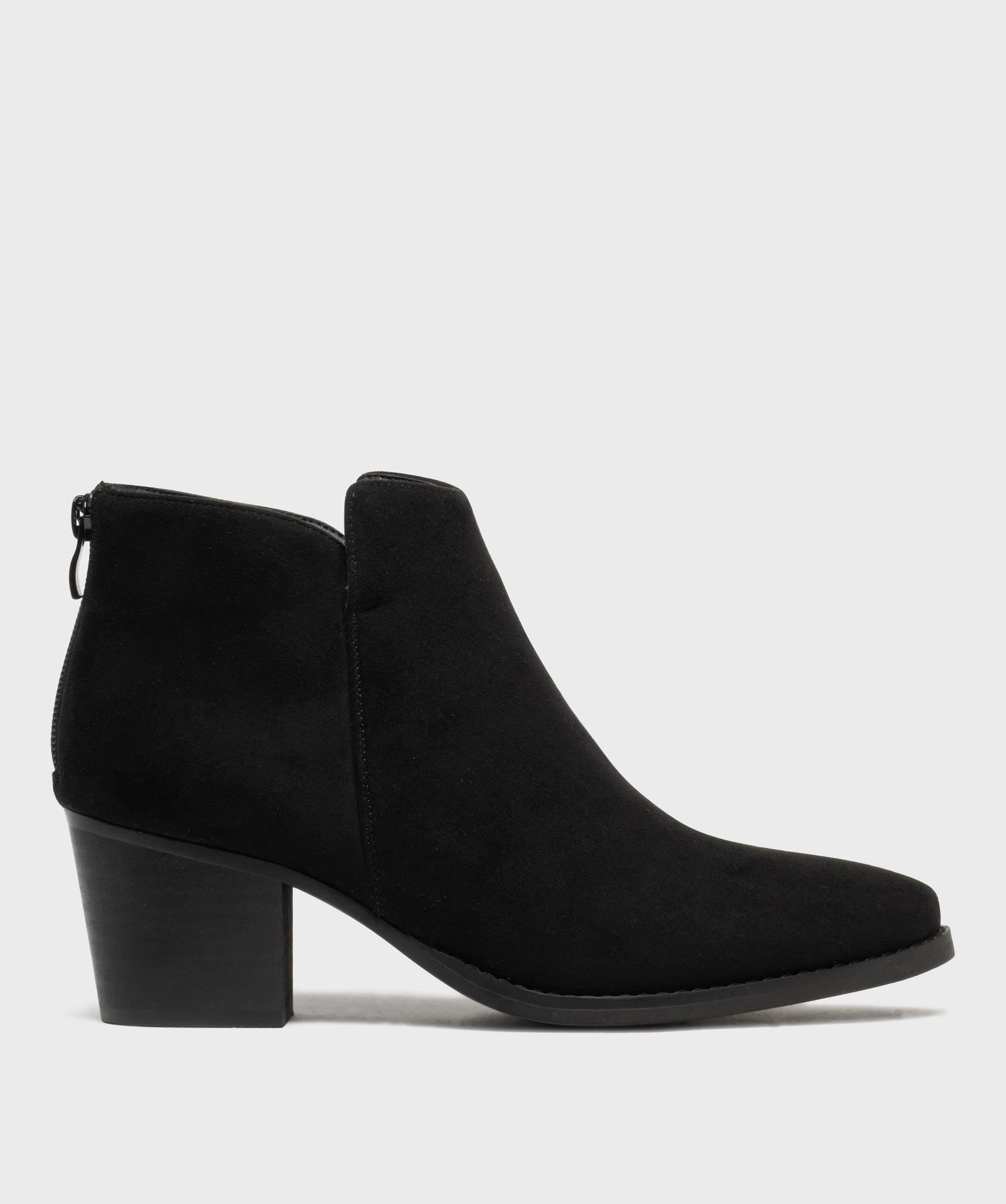 bottines a talon imprime leopard femme - follow me noir vif