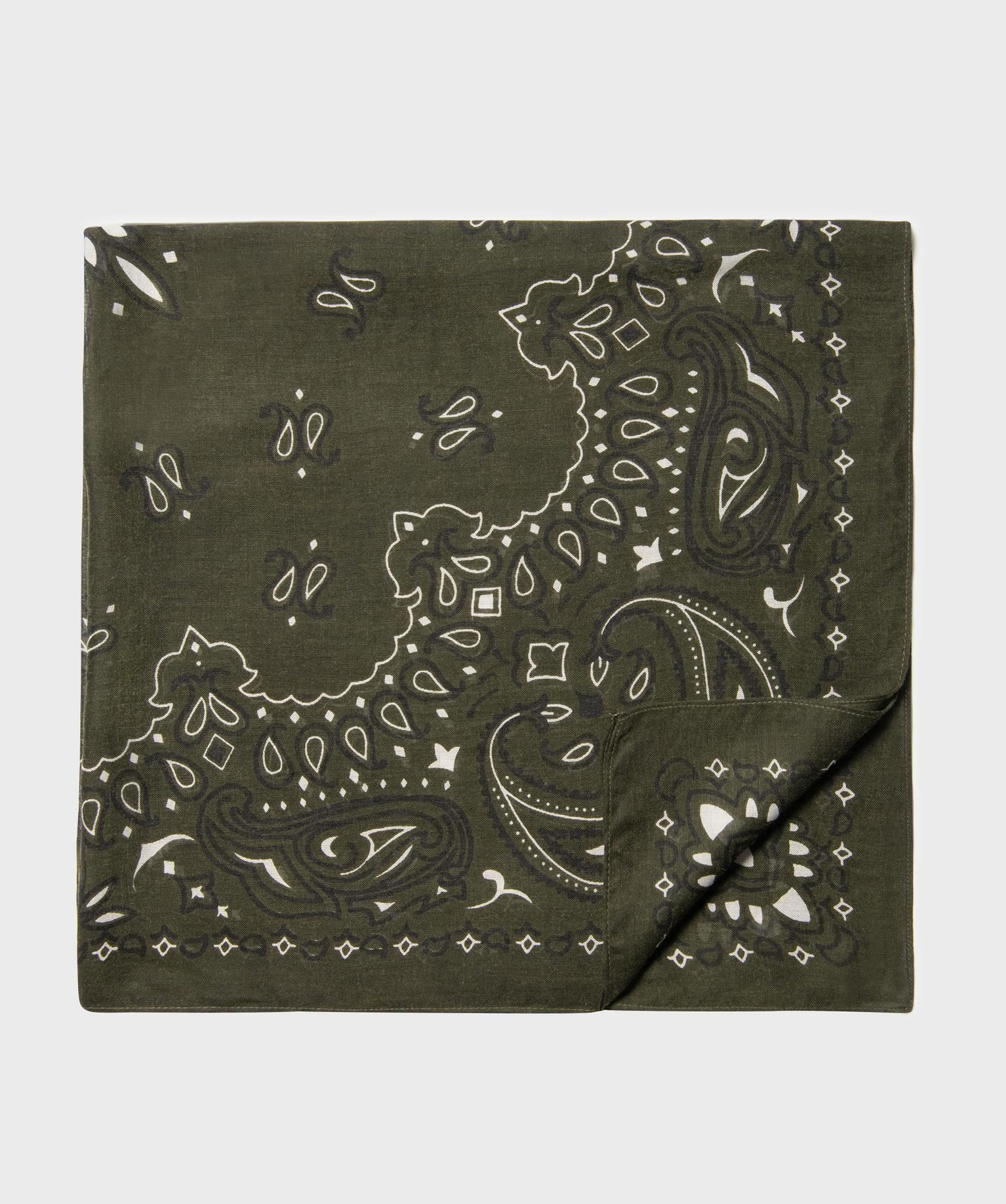 foulard carre esprit bandana femme vert