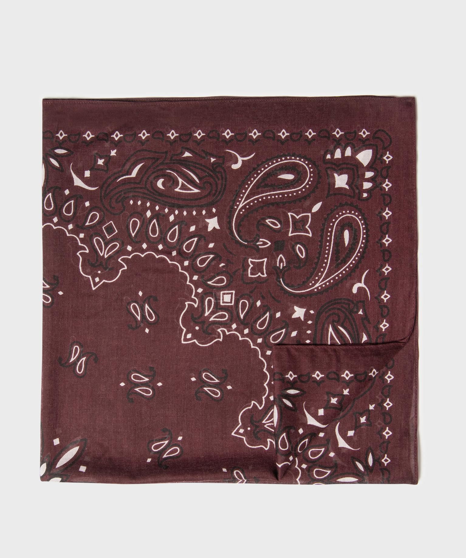 foulard carre esprit bandana femme rouge
