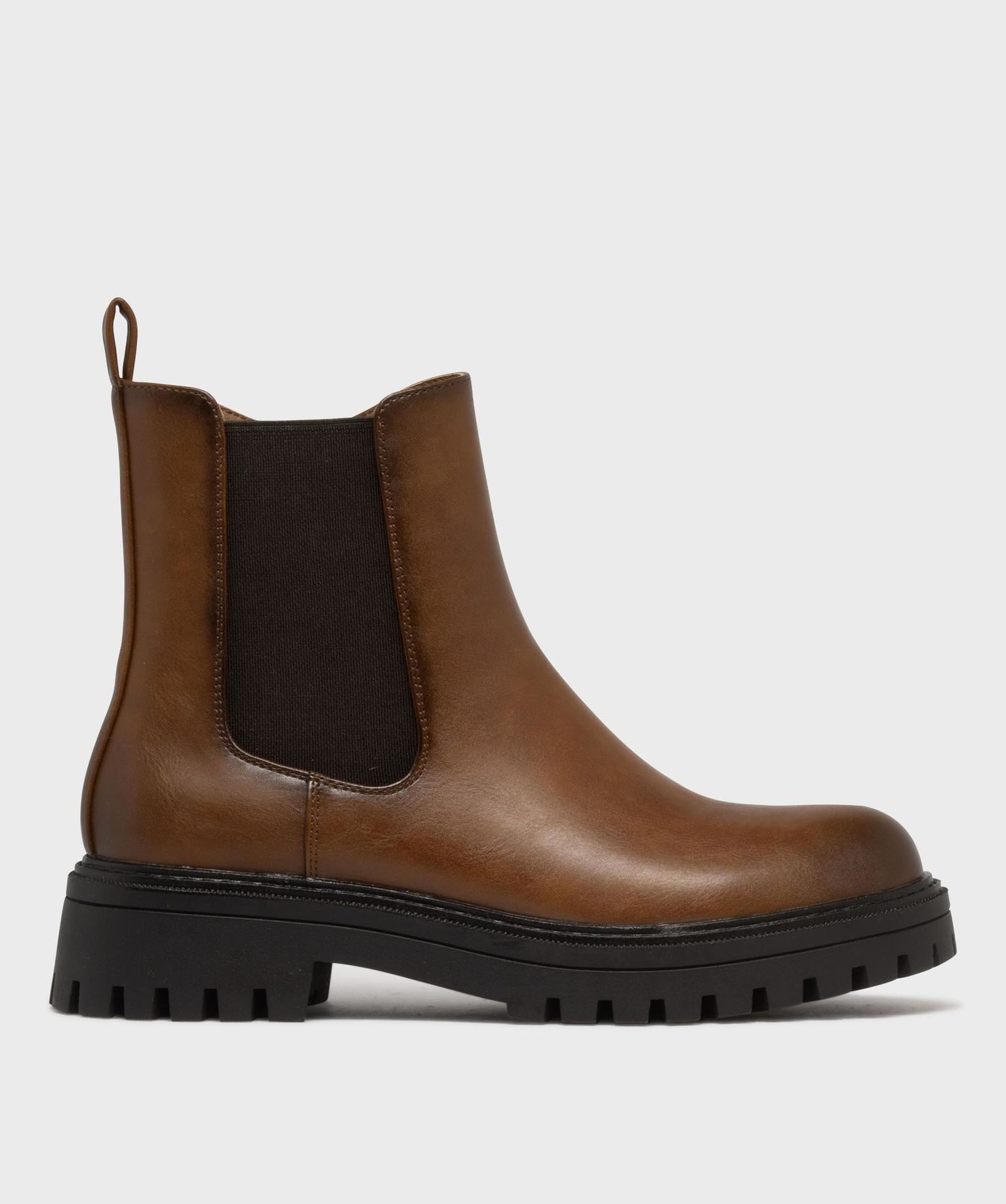 boots crantes avec elastique lateral femme - 5 miles orange