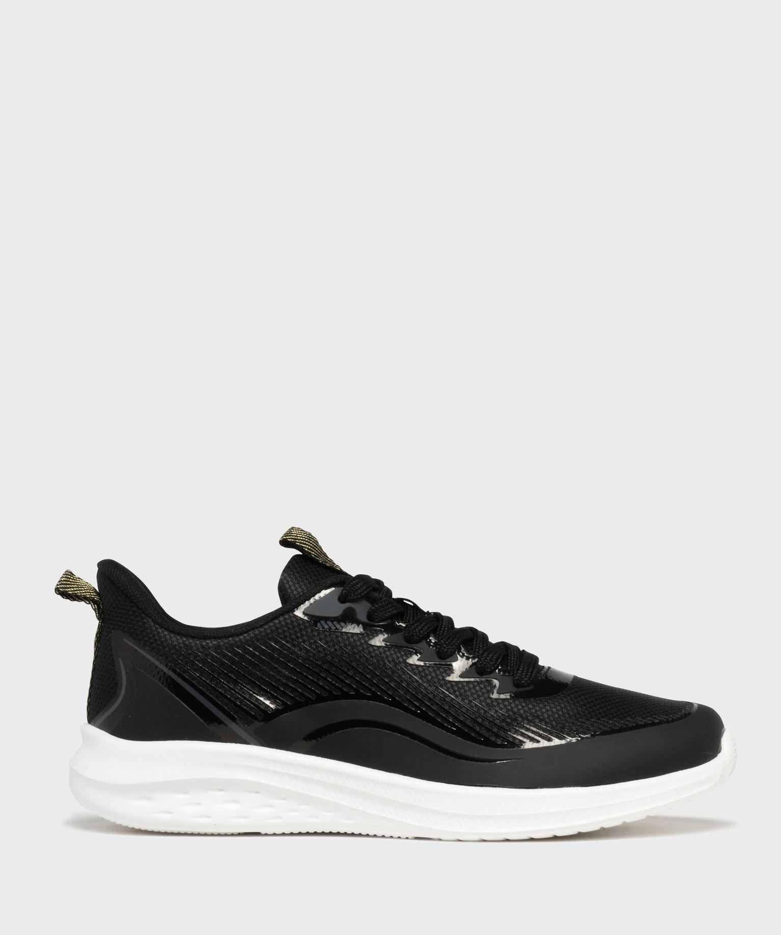 baskets basses en mesh legeres femme noir standard