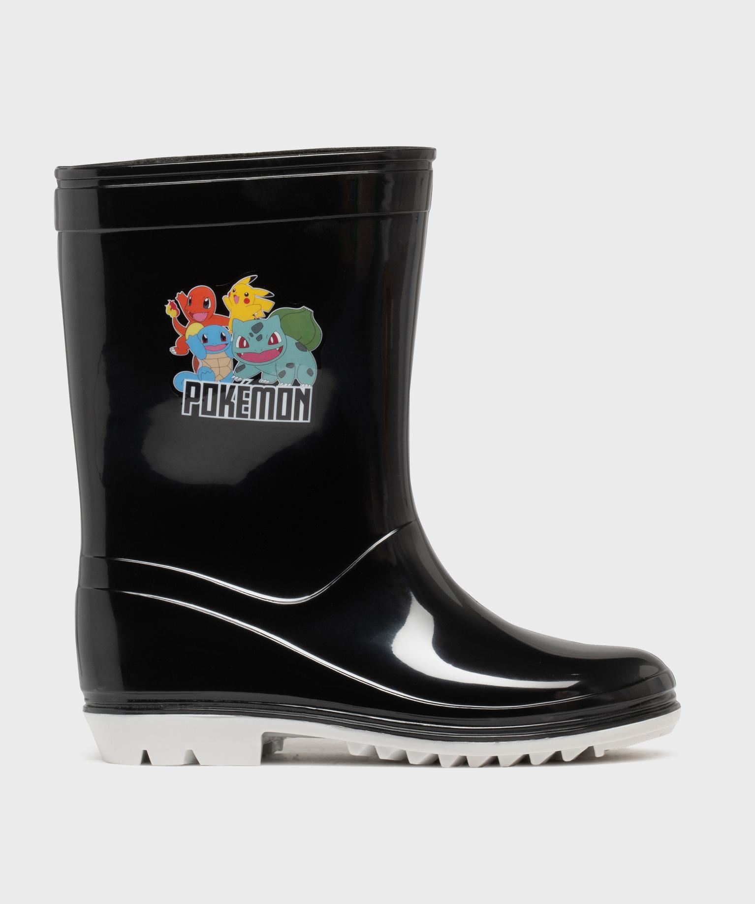 bottes de pluie imprimees garcon - pokemon noir standard