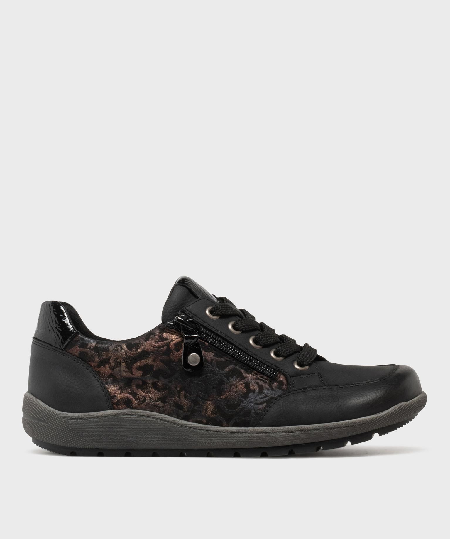 derbies sportswear a bout carre femme noir standard derbies