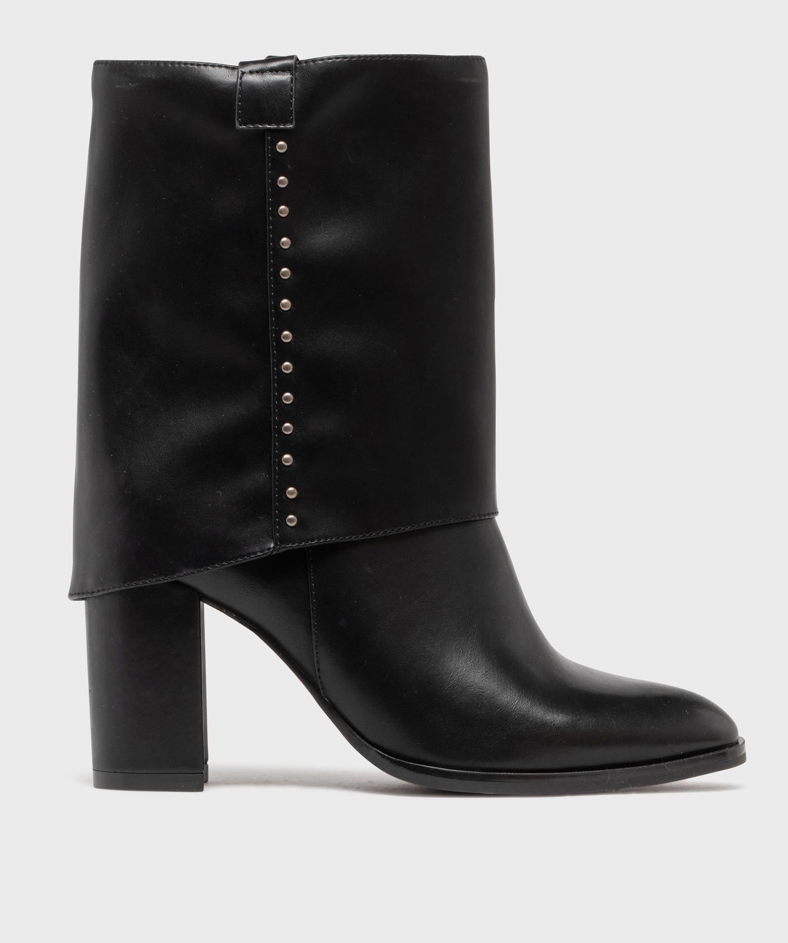 bottines fourreau a revers amovible femme - follow me noir standard