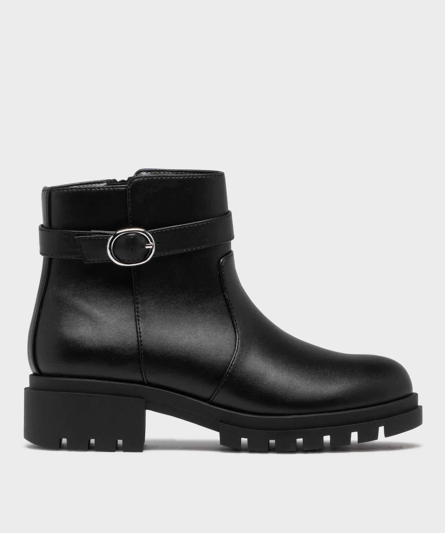 boots a semelle crantee femme - 5 miles noir standard