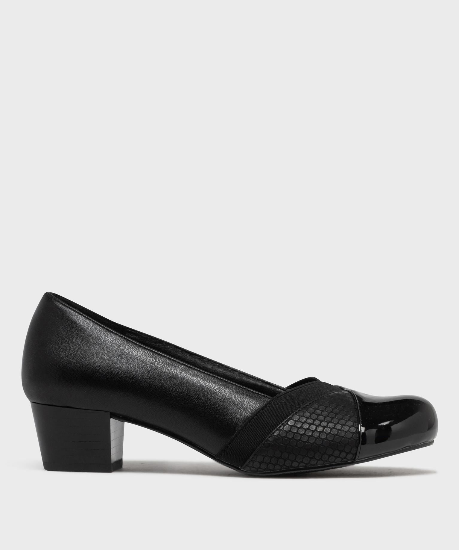 escarpins confort semelle interieure cuir femme noir standard escarpins
