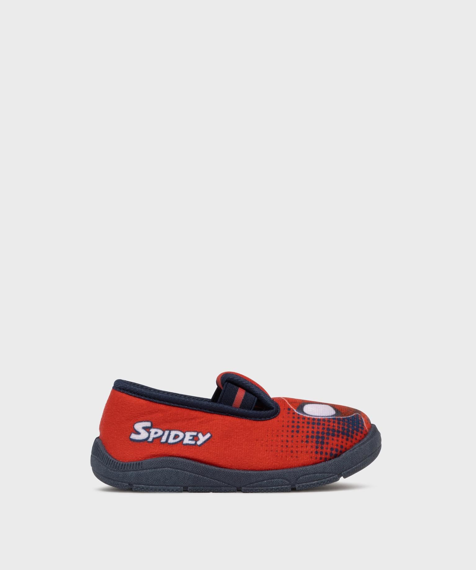 chaussons en velours avec motif spidey garcon - marvel rouge standard
