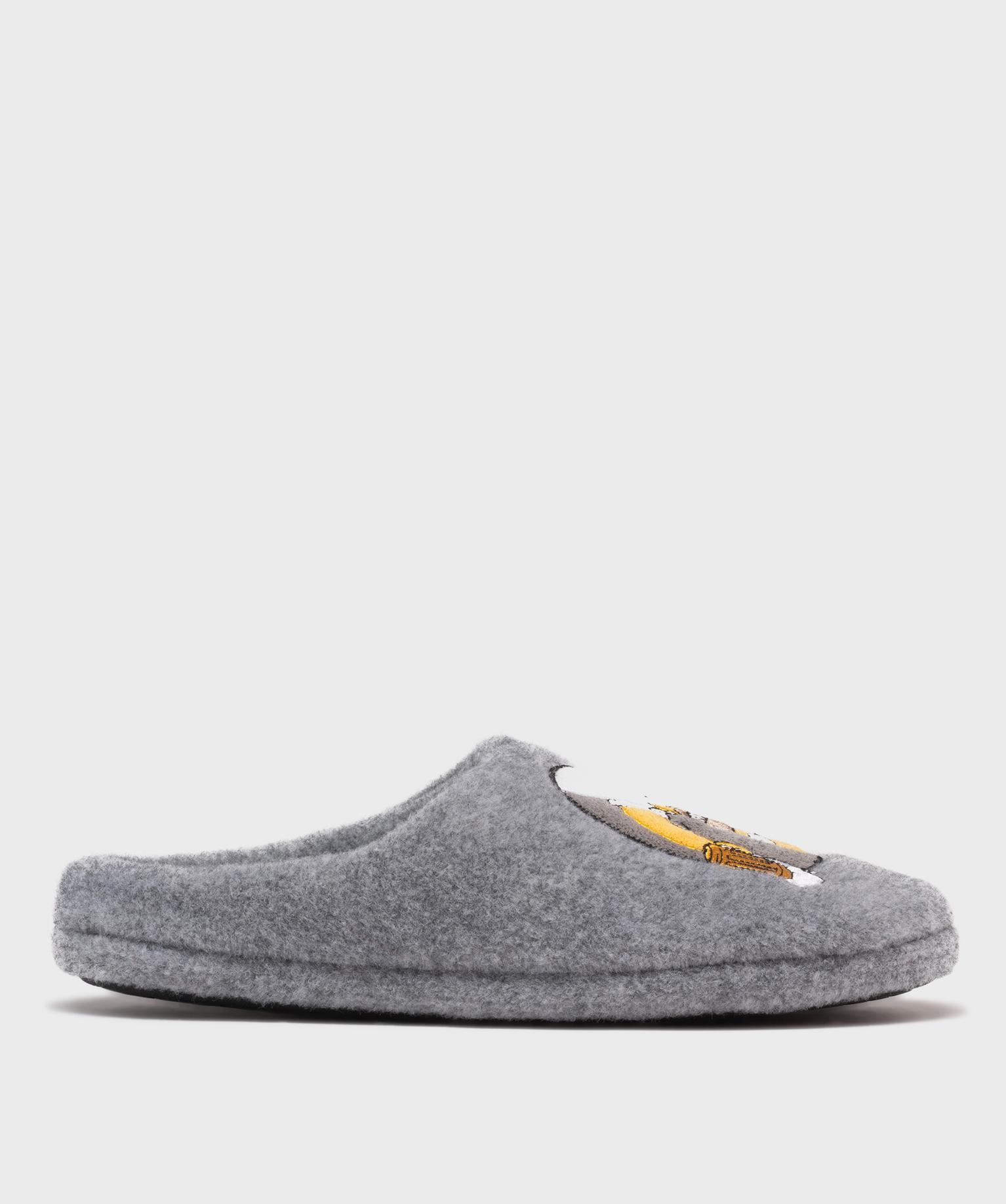 chaussons mules imprimes homme - superman gris standard