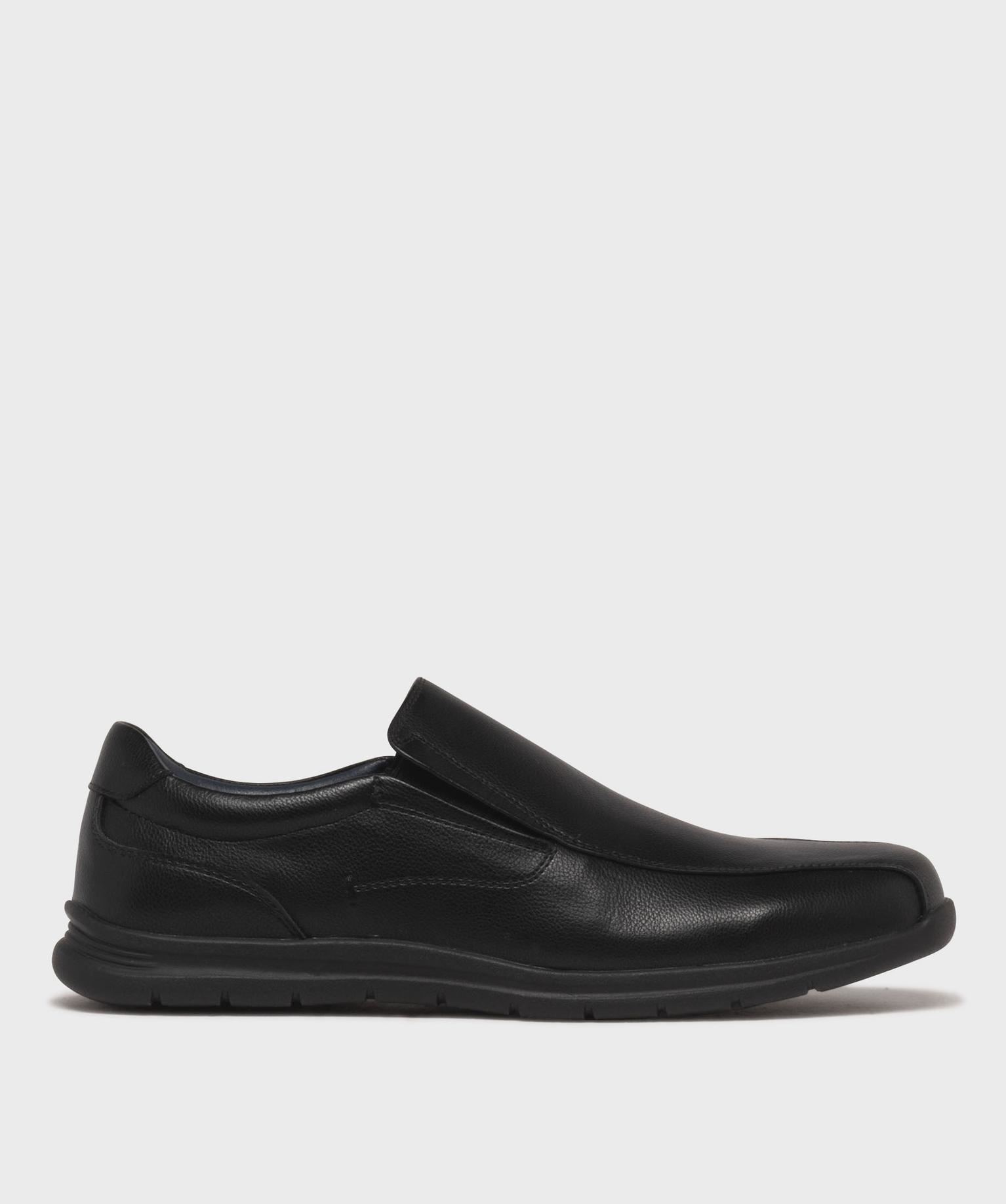 mocassin slip-on confort homme noir standard mocassins