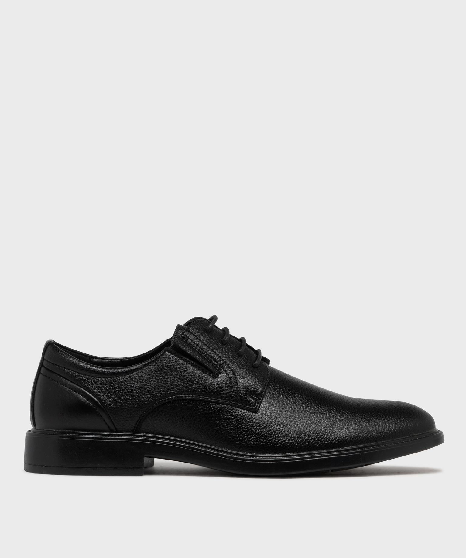 derbies graines a lacets et elastiques de confort homme noir standard