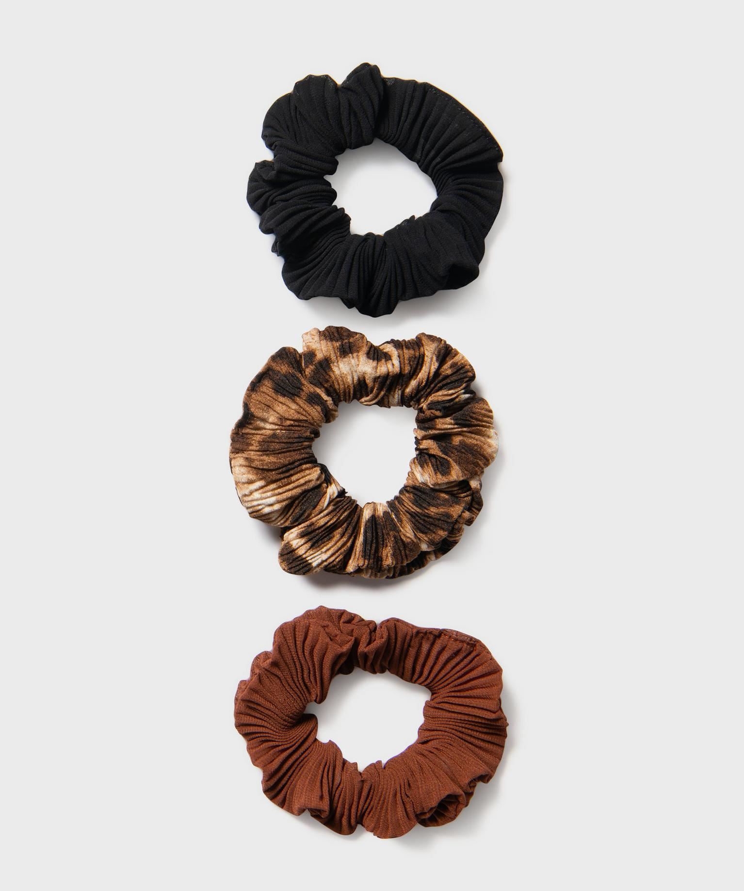 chouchous pour les cheveux femme (lot de 3) marron standard accessoires cheveux