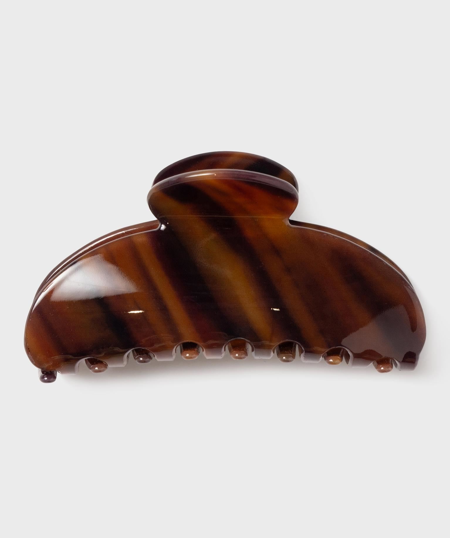 pince crabe pour les cheveux en resine marron standard accessoires cheveux