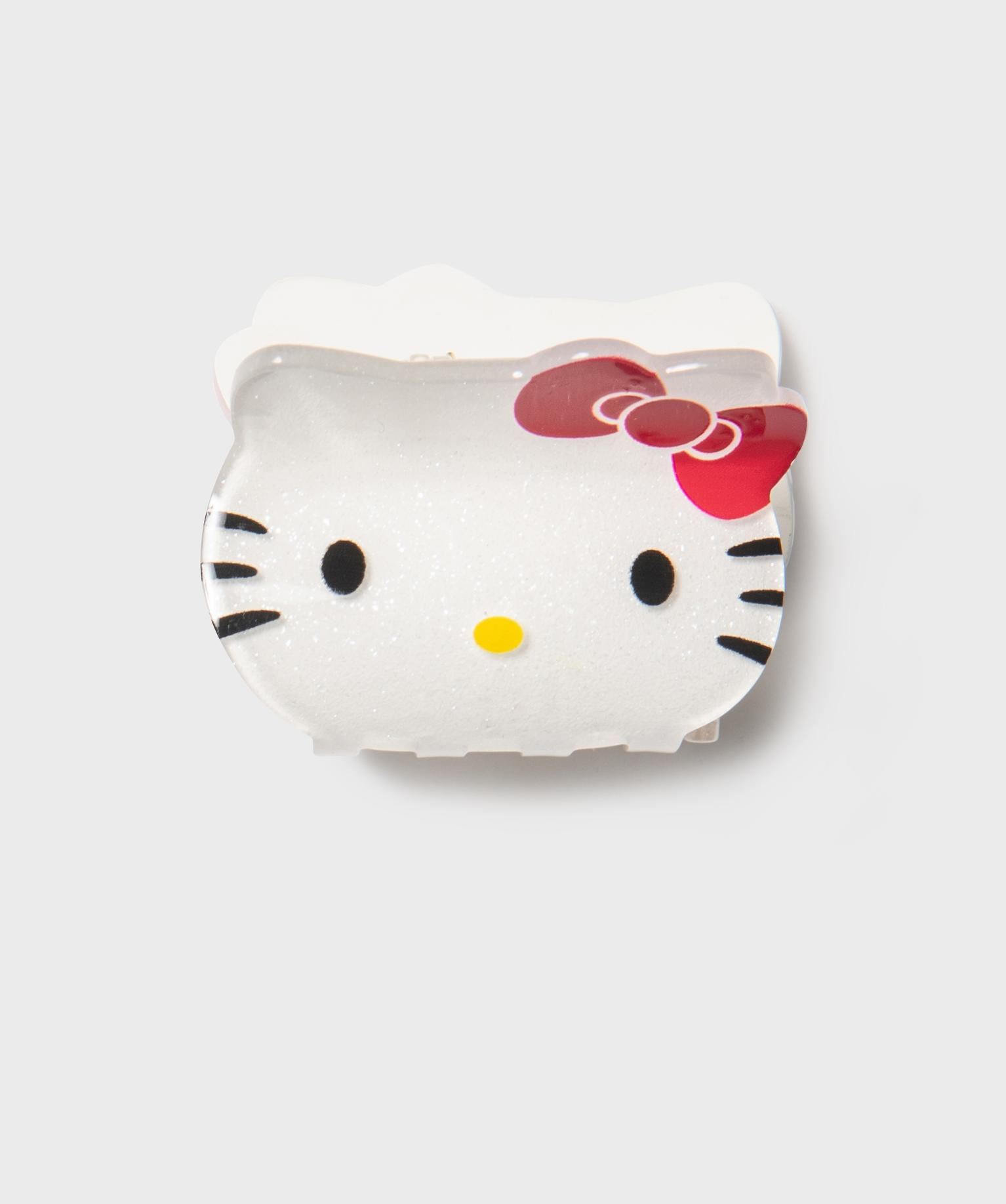 pince crabe pour les cheveux motif chat fille - hello kitty blanc standard
