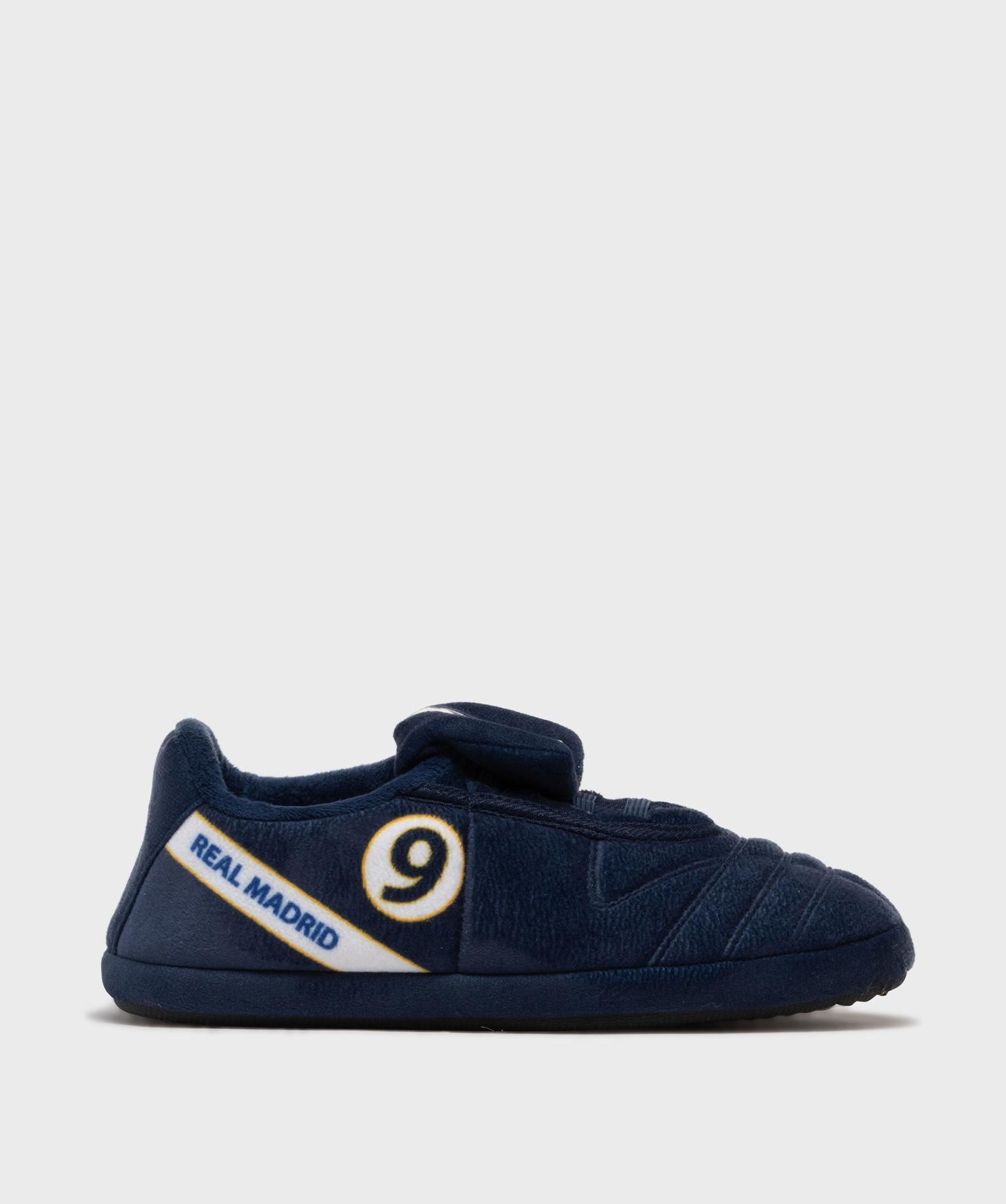 chaussons inspiration chaussures de foot garcon - real madrid bleu