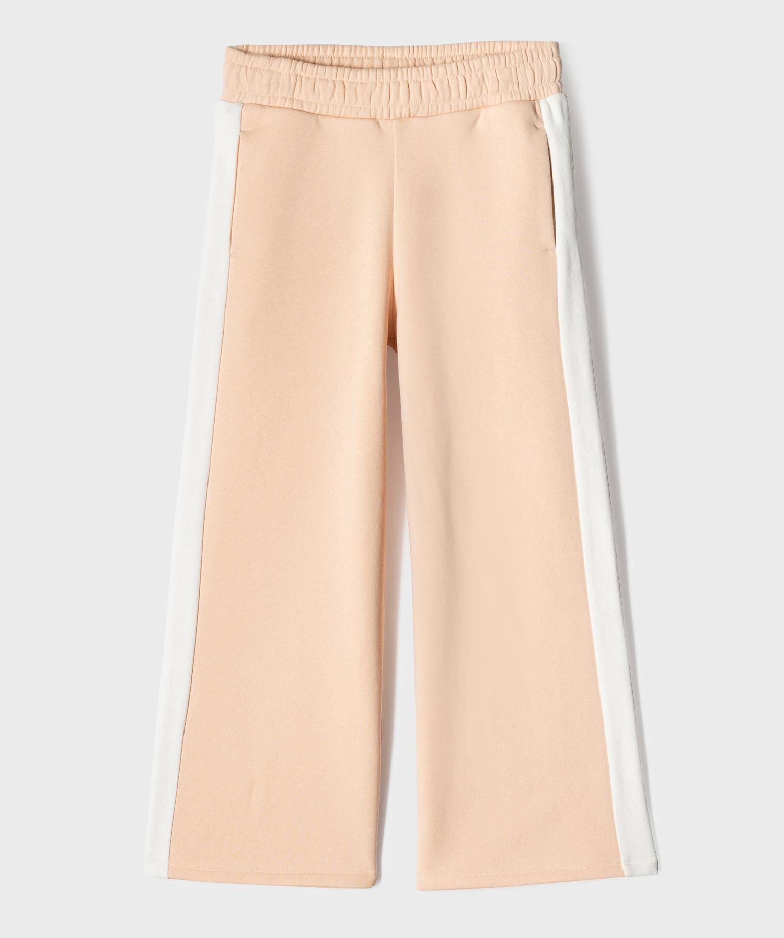pantalon de jogging avec bandes contrastantes fille rose standard
