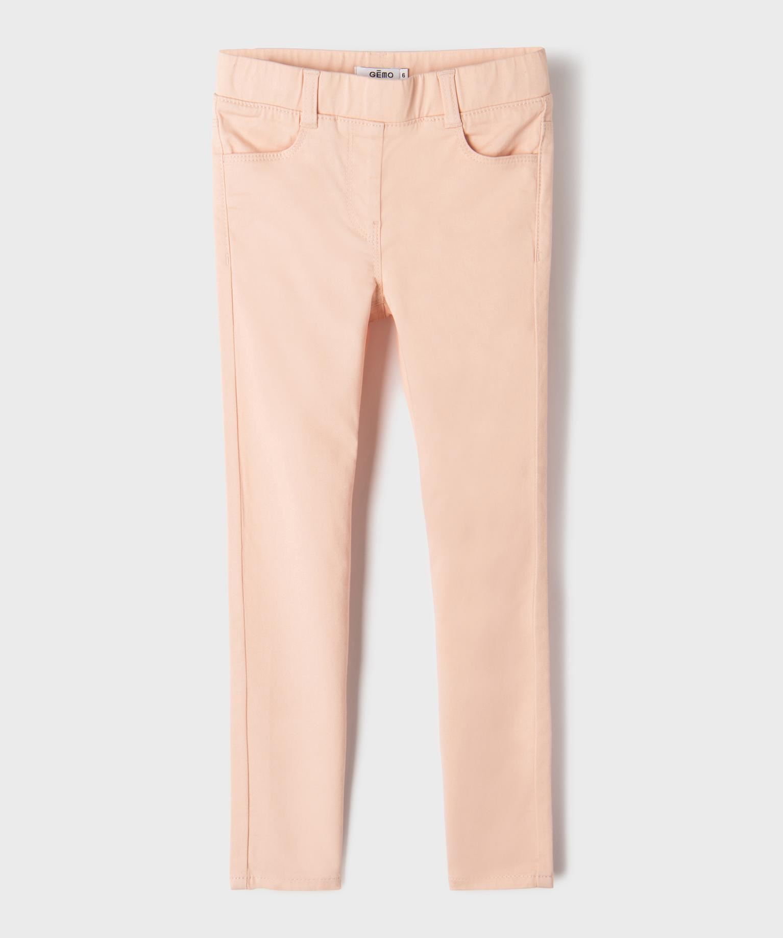 pantalon slim avec taille ajustable fille rose standard pantalons