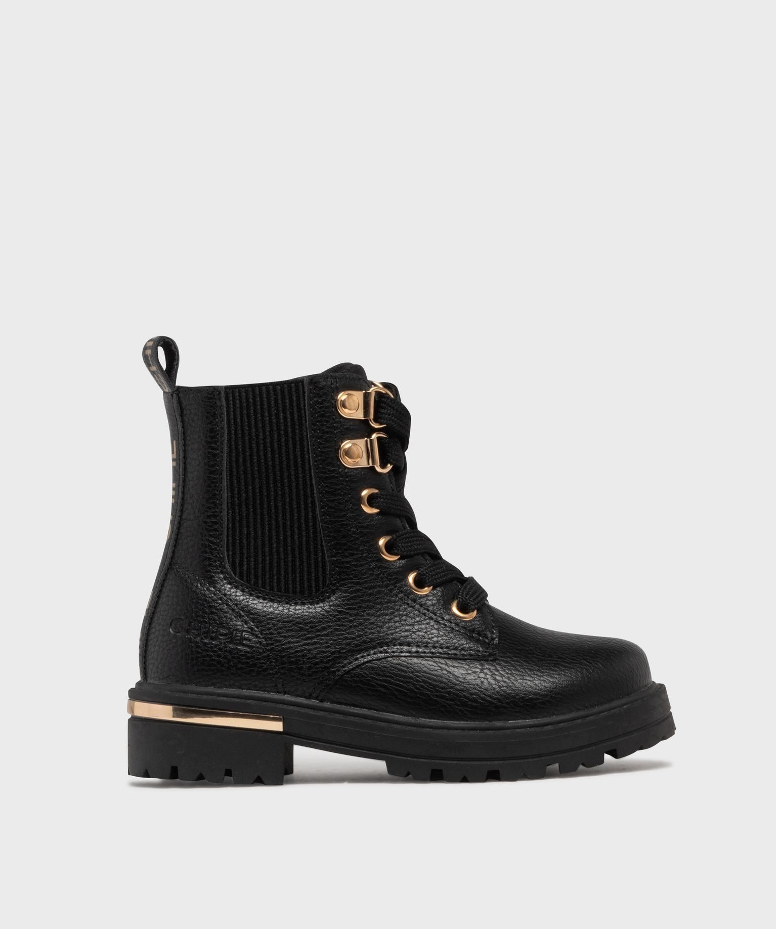 boots avec elastique et semelle crantee fille - chipie noir standard