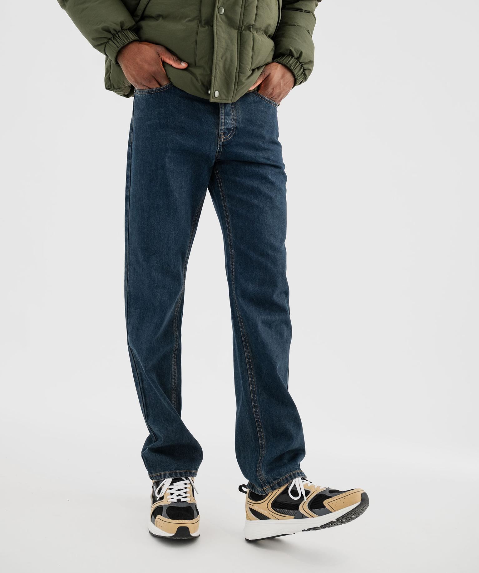 jean 5 poches coupe regular homme bleu