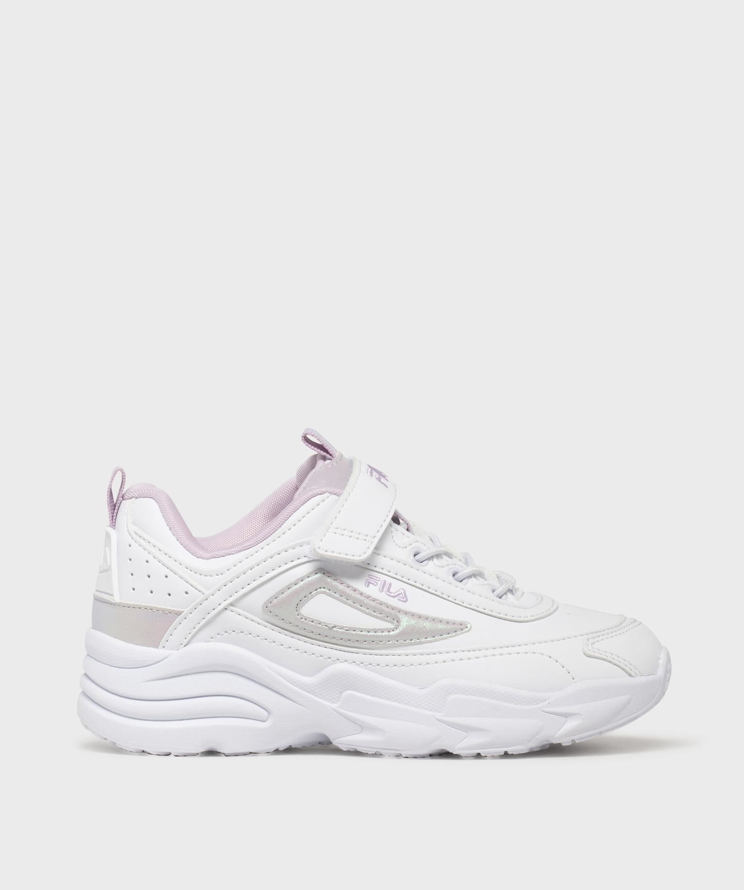 baskets skye velcro fille - fila blanc standard