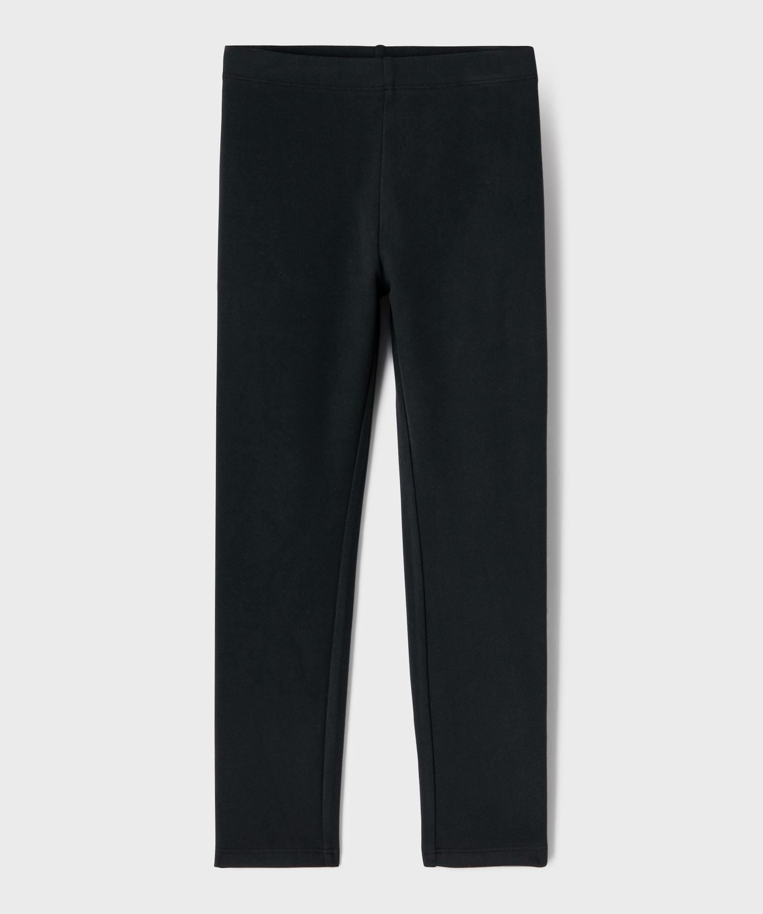 legging long en maille chaude fille noir standard