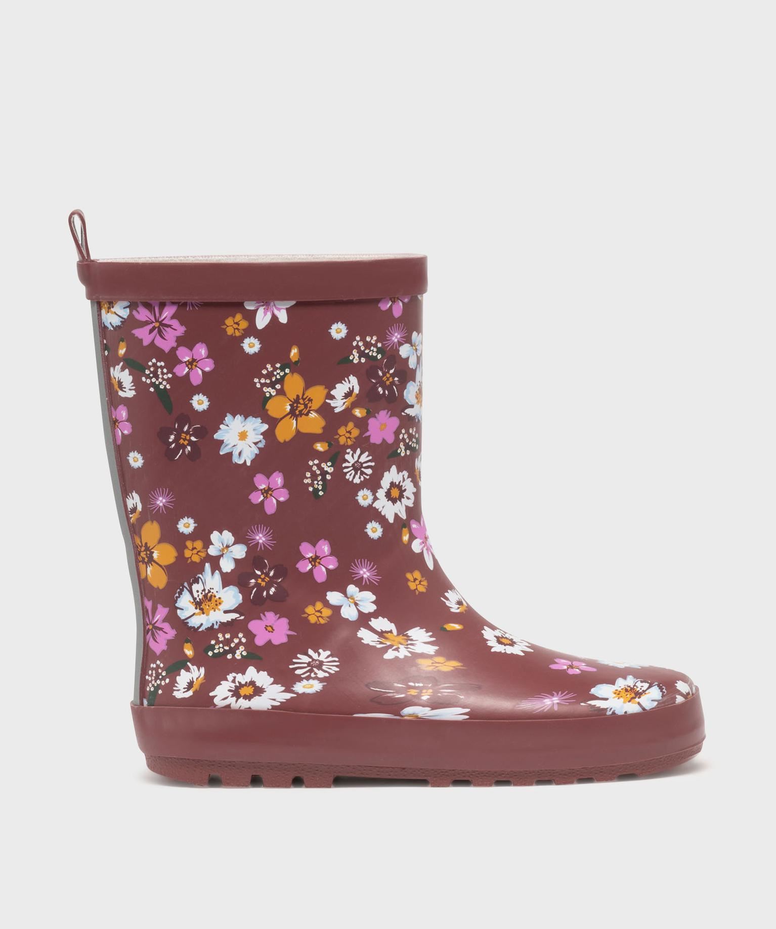 bottes de pluie a motifs fleuris fille lovely wings rouge fille